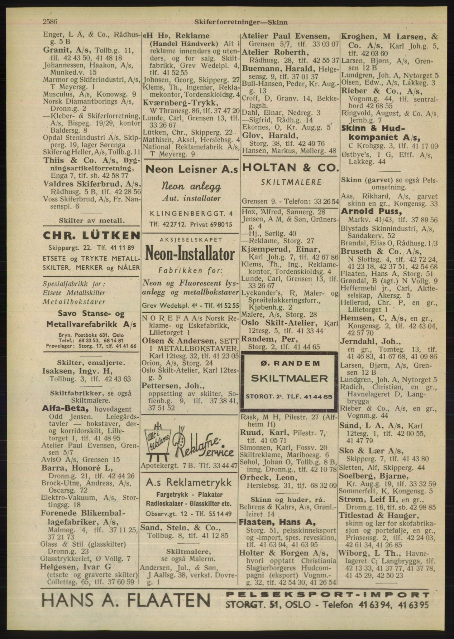 Kristiania/Oslo adressebok, PUBL/-, 1948, p. 2586