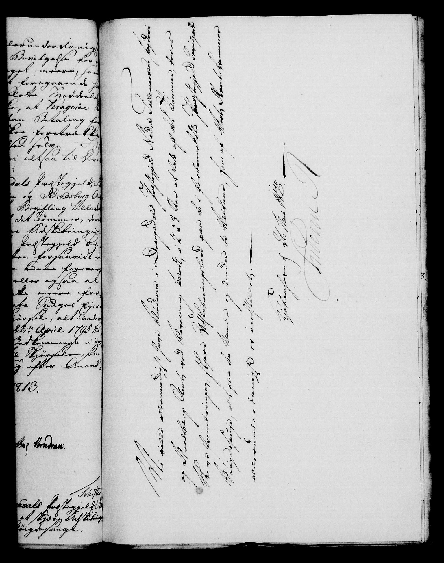 Rentekammeret, Kammerkanselliet, RA/EA-3111/G/Gf/Gfa/L0095: Norsk relasjons- og resolusjonsprotokoll (merket RK 52.95), 1813-1814, p. 295