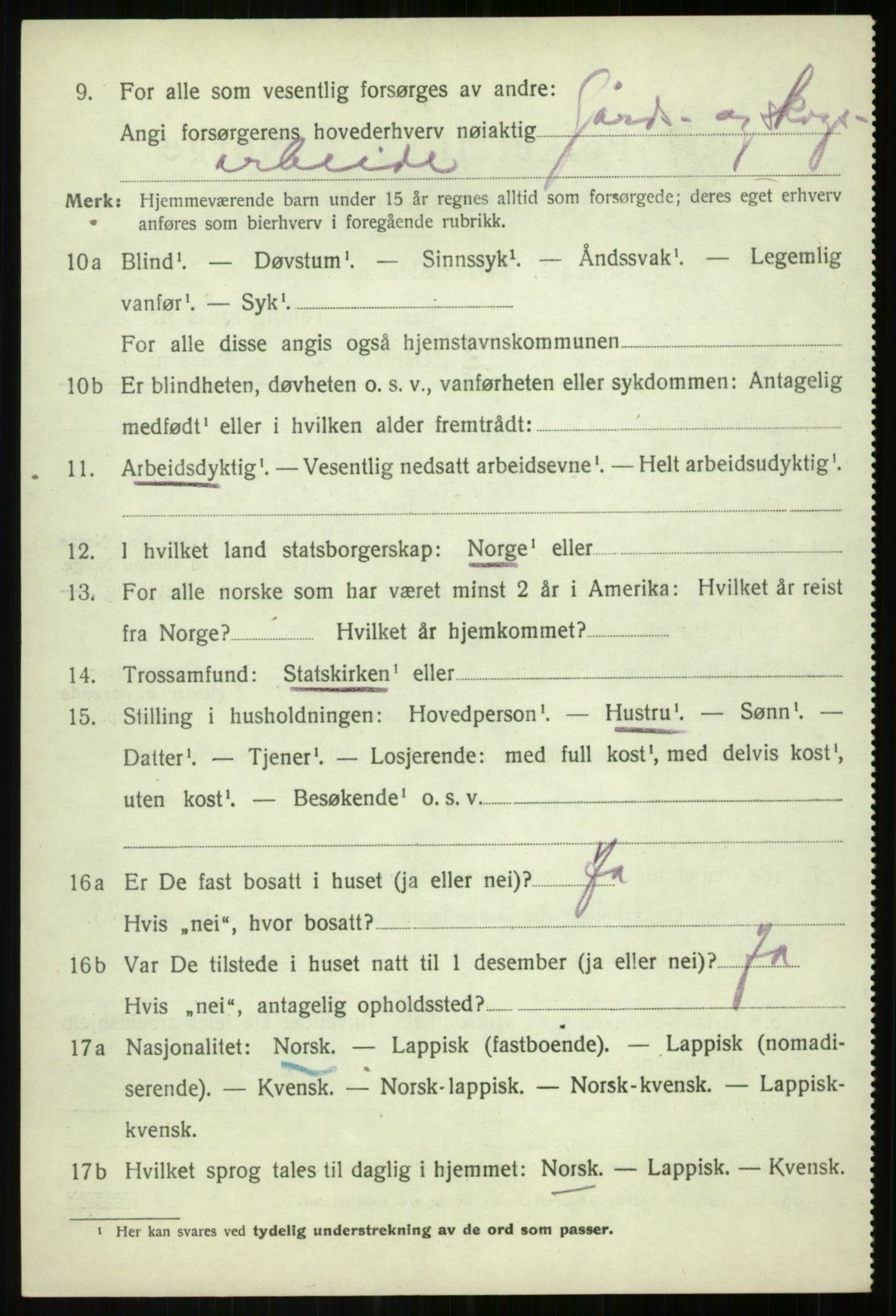 SATØ, 1920 census for Målselv, 1920, p. 2794