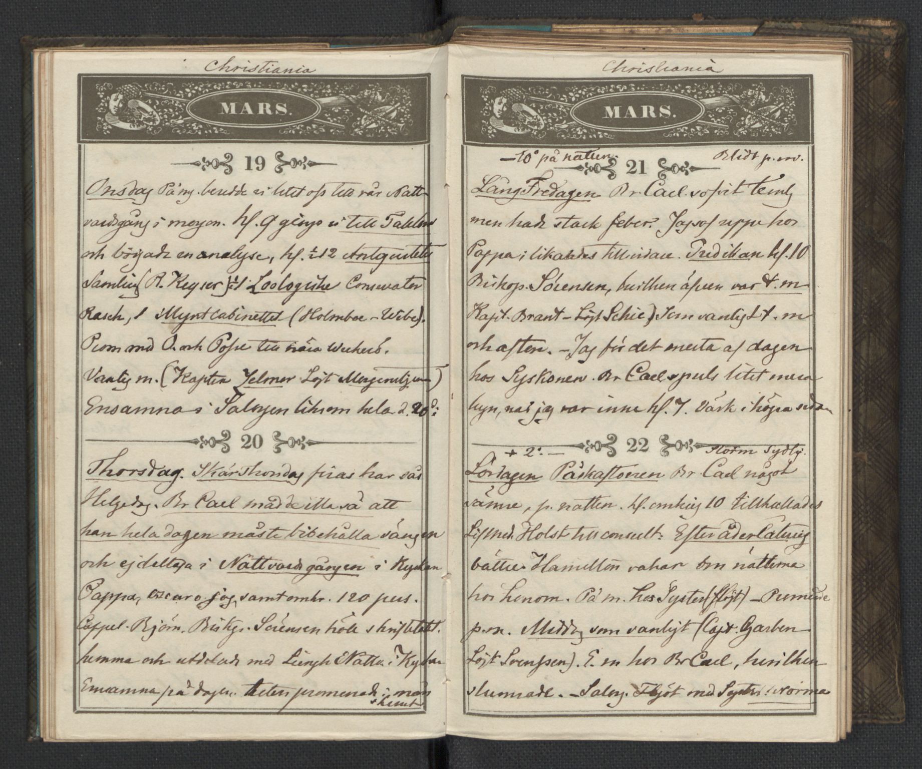 Bernadotte, AV/RA-PA-0318/F/L0001/0002: Privat materiale fra Bernadottefamilien / Dagbok, 1845, p. 27