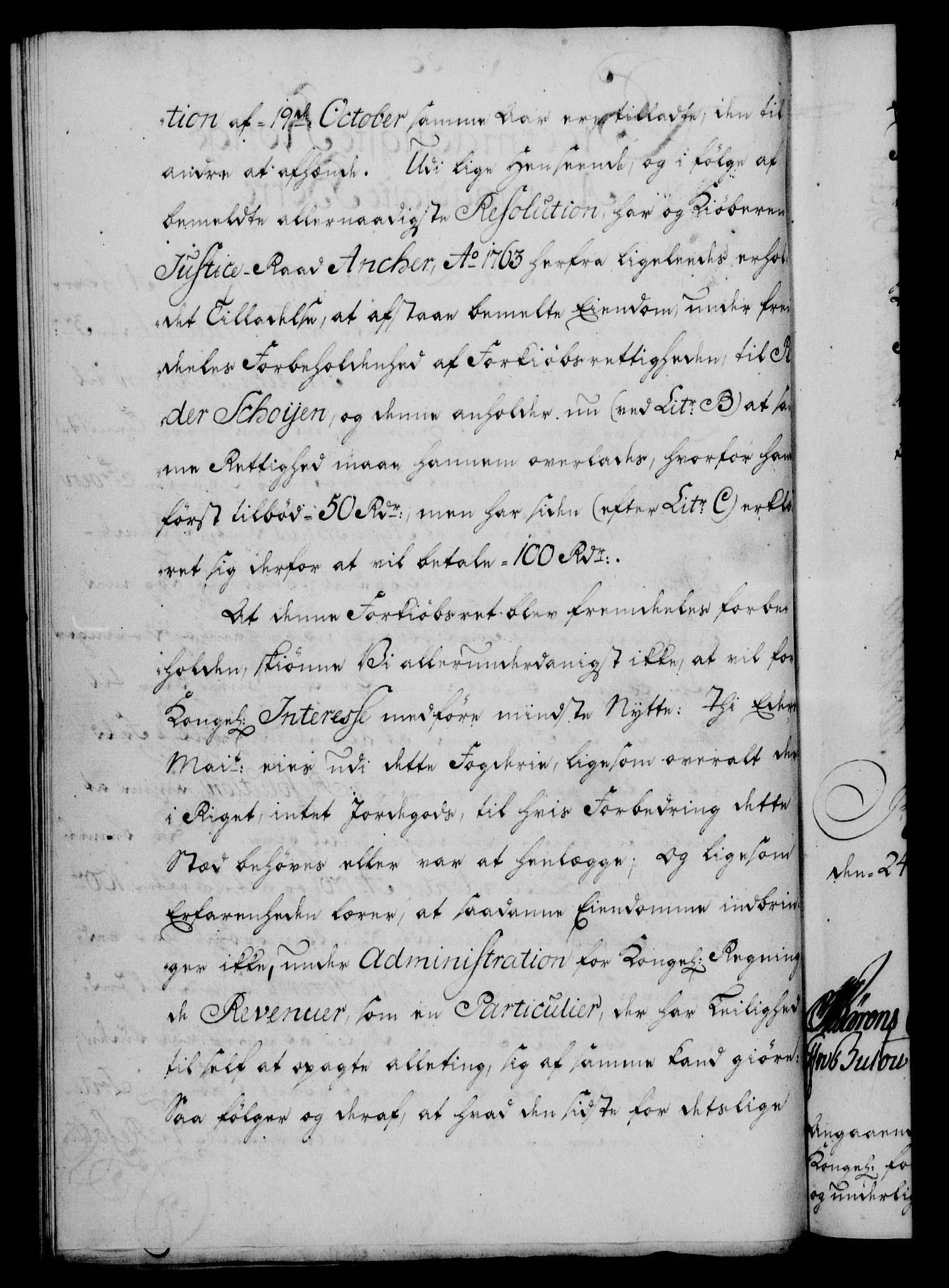 Rentekammeret, Kammerkanselliet, AV/RA-EA-3111/G/Gf/Gfa/L0048: Norsk relasjons- og resolusjonsprotokoll (merket RK 52.48), 1766, p. 129