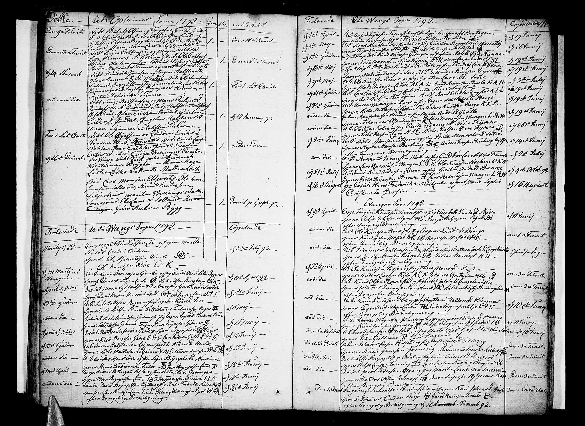 Voss sokneprestembete, SAB/A-79001/H/Haa: Parish register (official) no. A 9, 1780-1810, p. 110