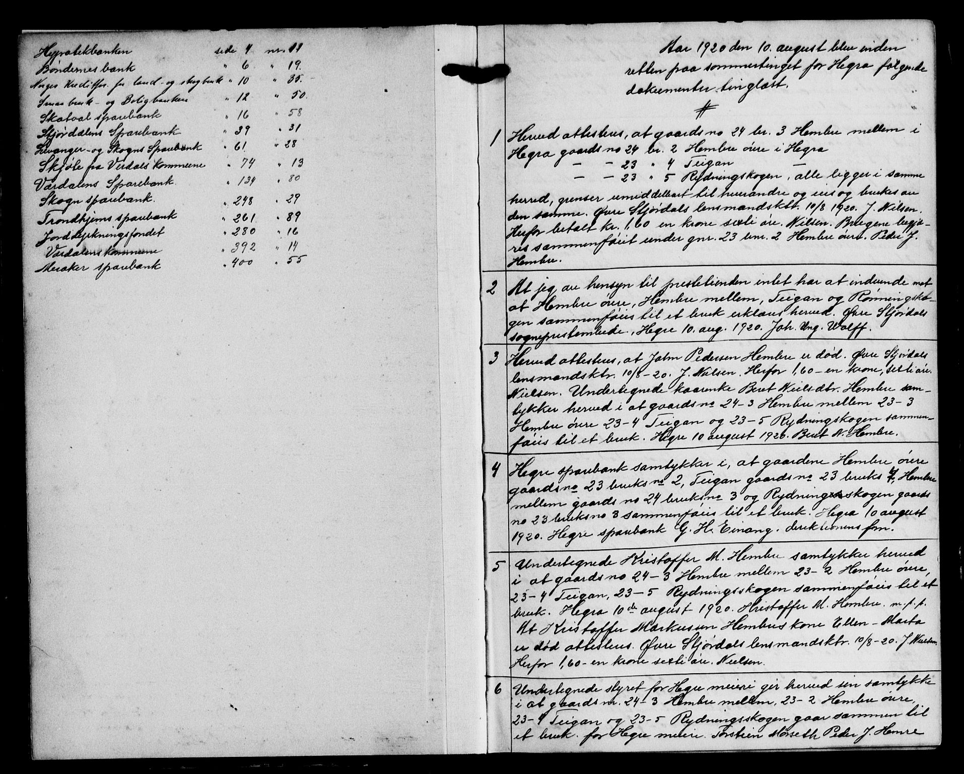 Stjør- og Verdal sorenskriveri, AV/SAT-A-4167/1/2/2C/L0046: Mortgage book no. 14, 1920-1921