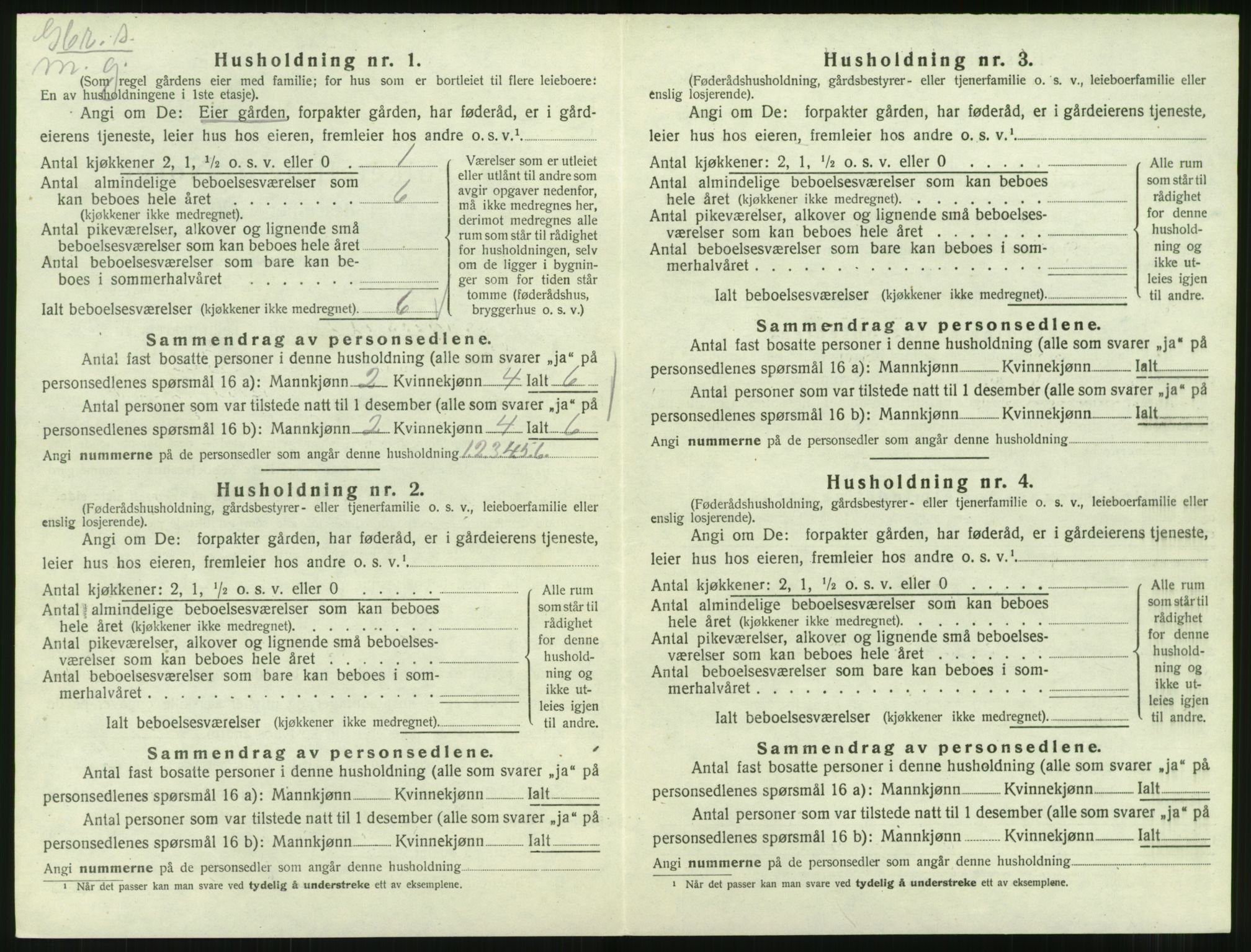 SAT, 1920 census for Eresfjord og Vistdal, 1920, p. 250