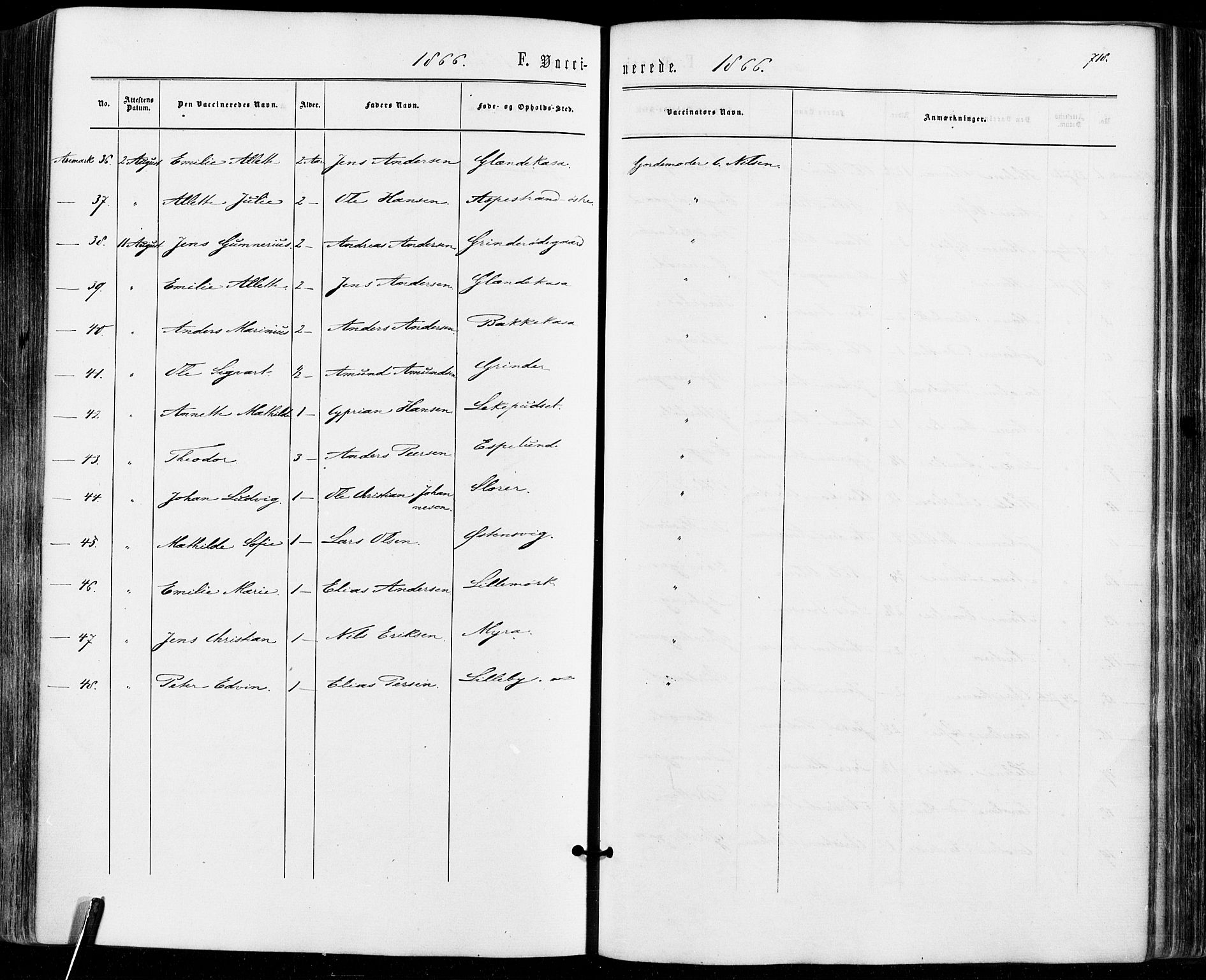 Aremark prestekontor Kirkebøker, SAO/A-10899/F/Fc/L0004: Parish register (official) no. III 4, 1866-1877, p. 717-718