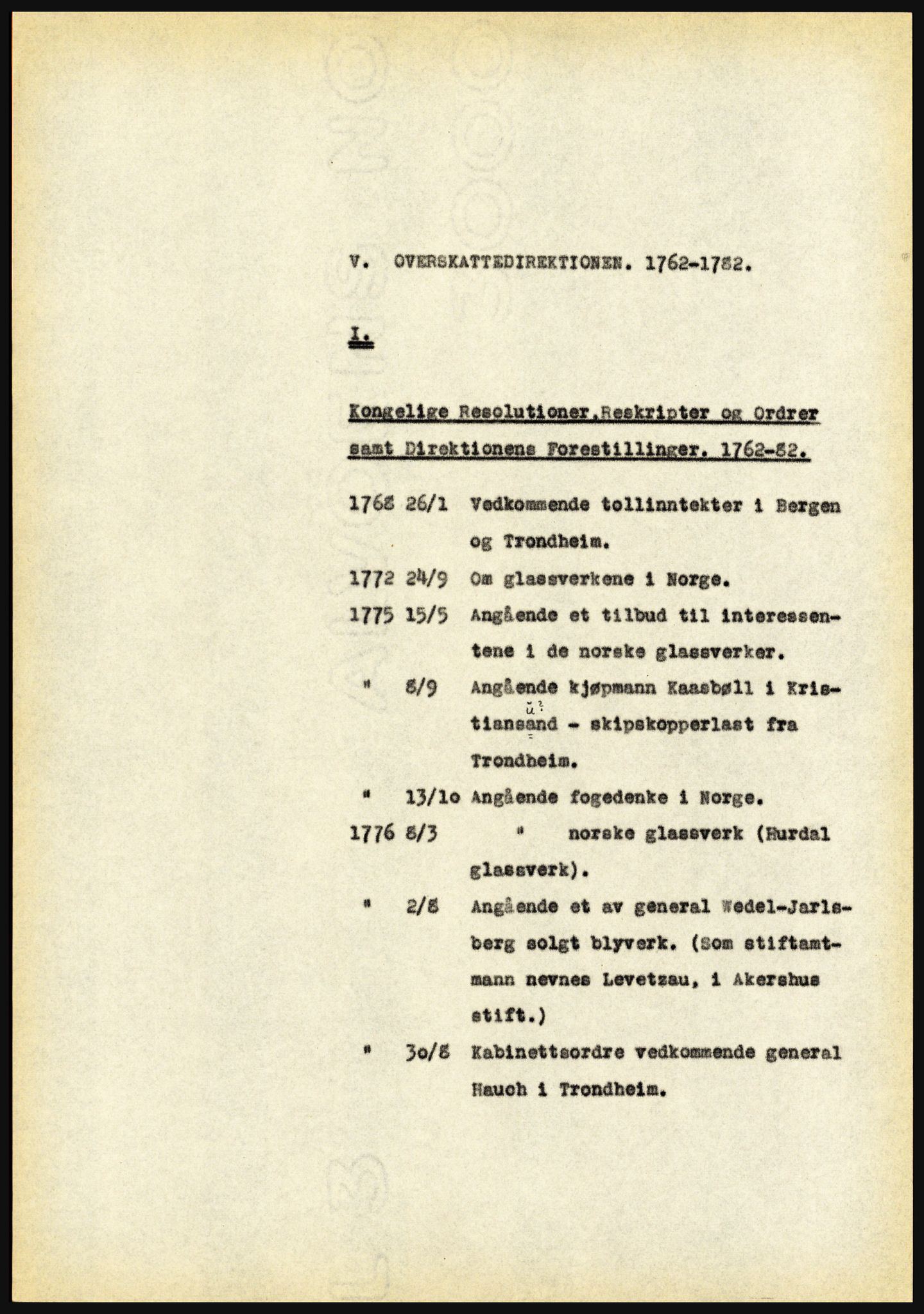 Riksarkivet, Seksjon for eldre arkiv og spesialsamlinger, AV/RA-EA-6797/H/Ha, 1953, p. 1