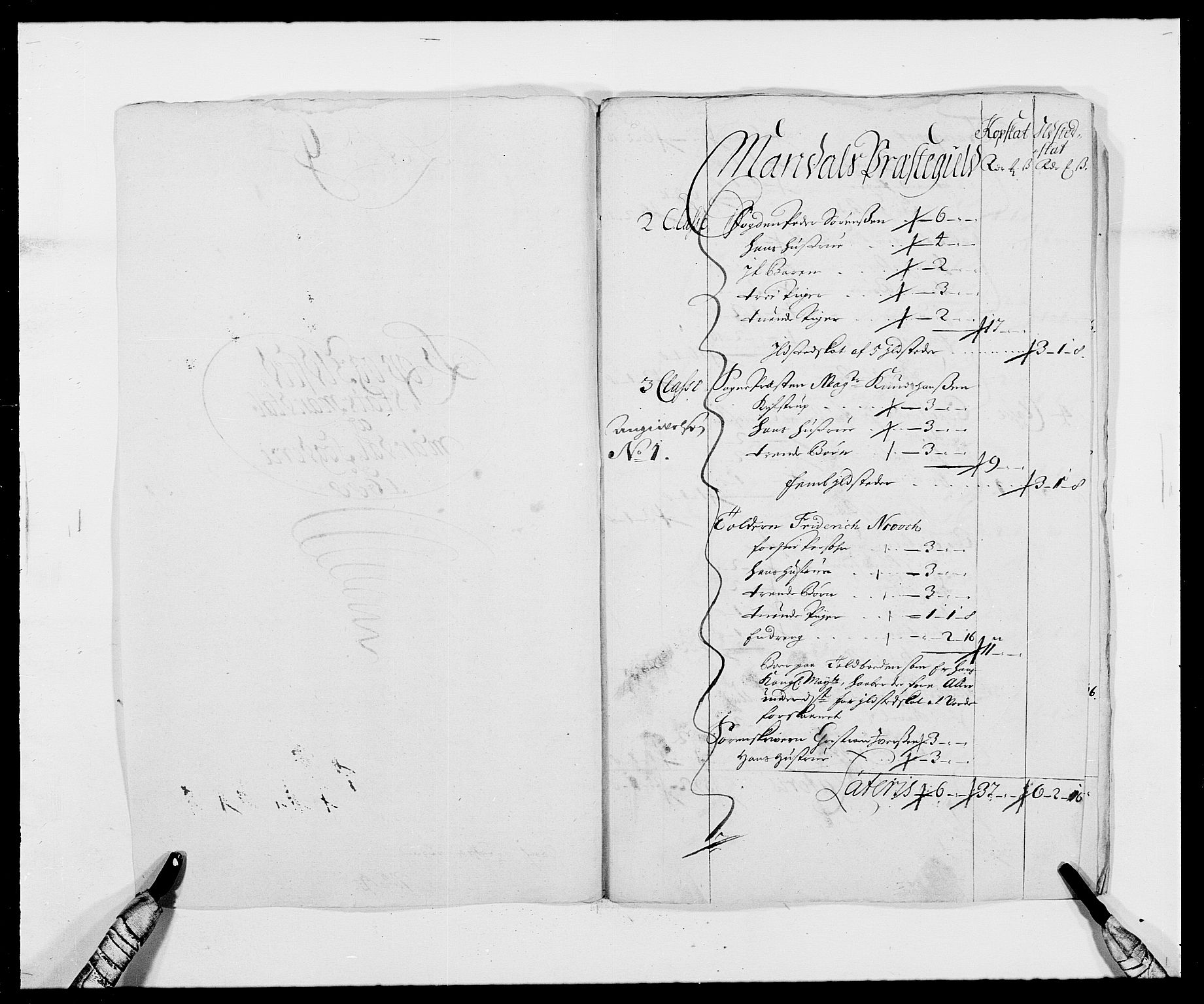Rentekammeret inntil 1814, Reviderte regnskaper, Fogderegnskap, RA/EA-4092/R42/L2543: Mandal fogderi, 1688-1691, p. 85