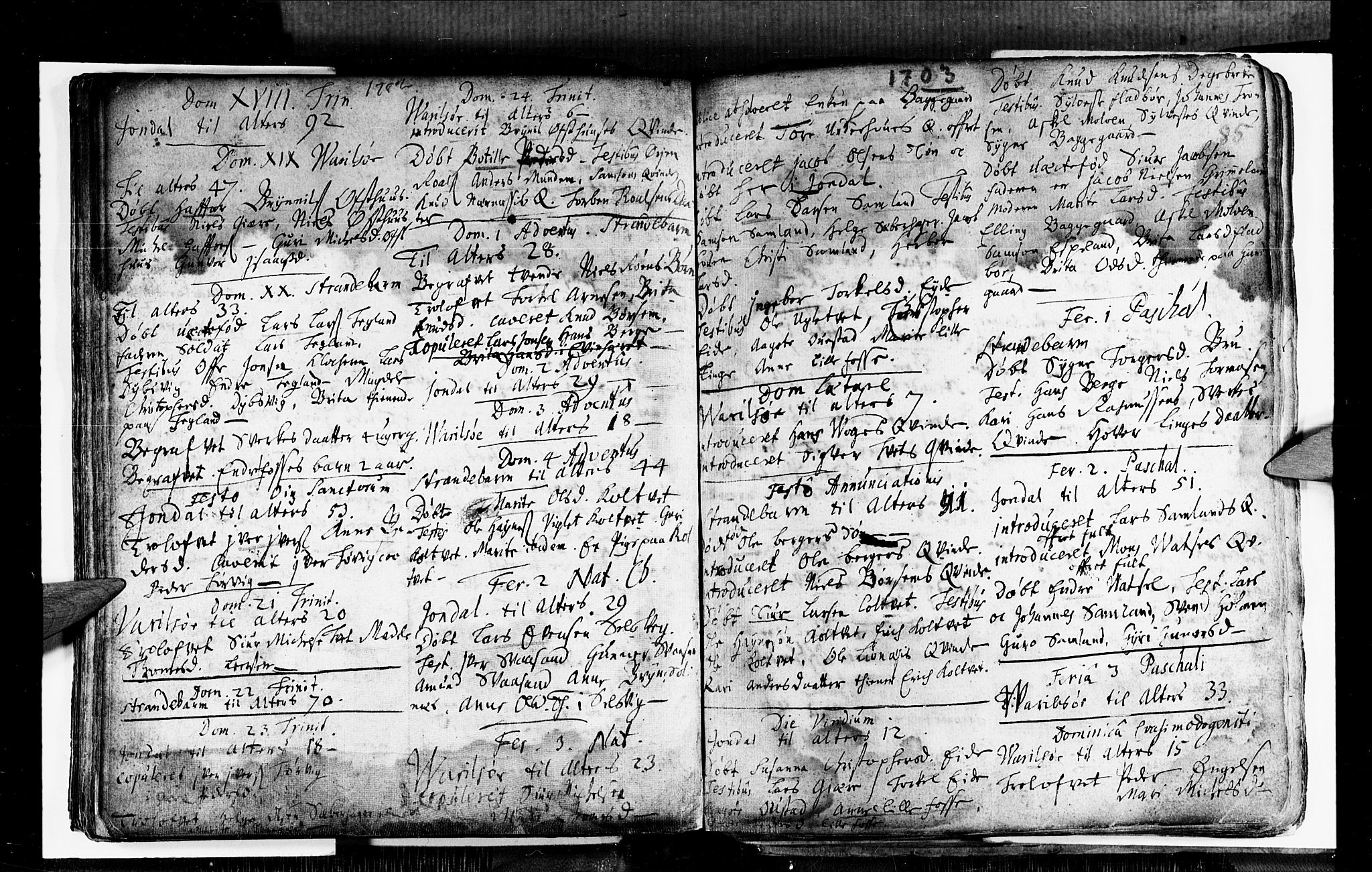 Strandebarm sokneprestembete, AV/SAB-A-78401/H/Haa: Parish register (official) no. A 1, 1670-1726, p. 85