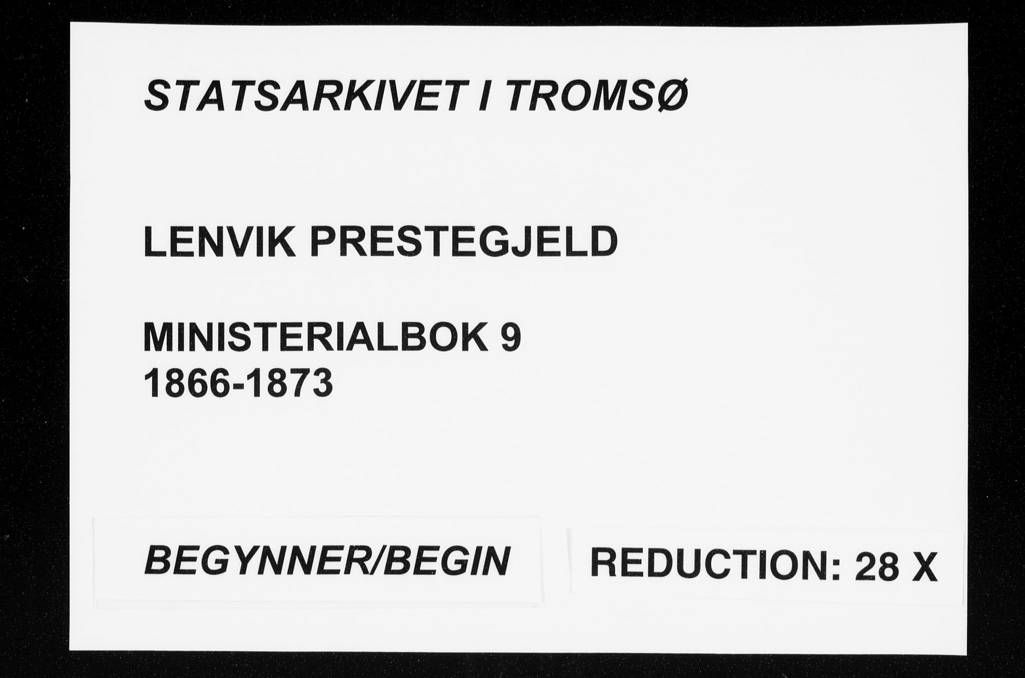 Lenvik sokneprestembete, AV/SATØ-S-1310/H/Ha/Haa/L0009kirke: Parish register (official) no. 9, 1866-1873