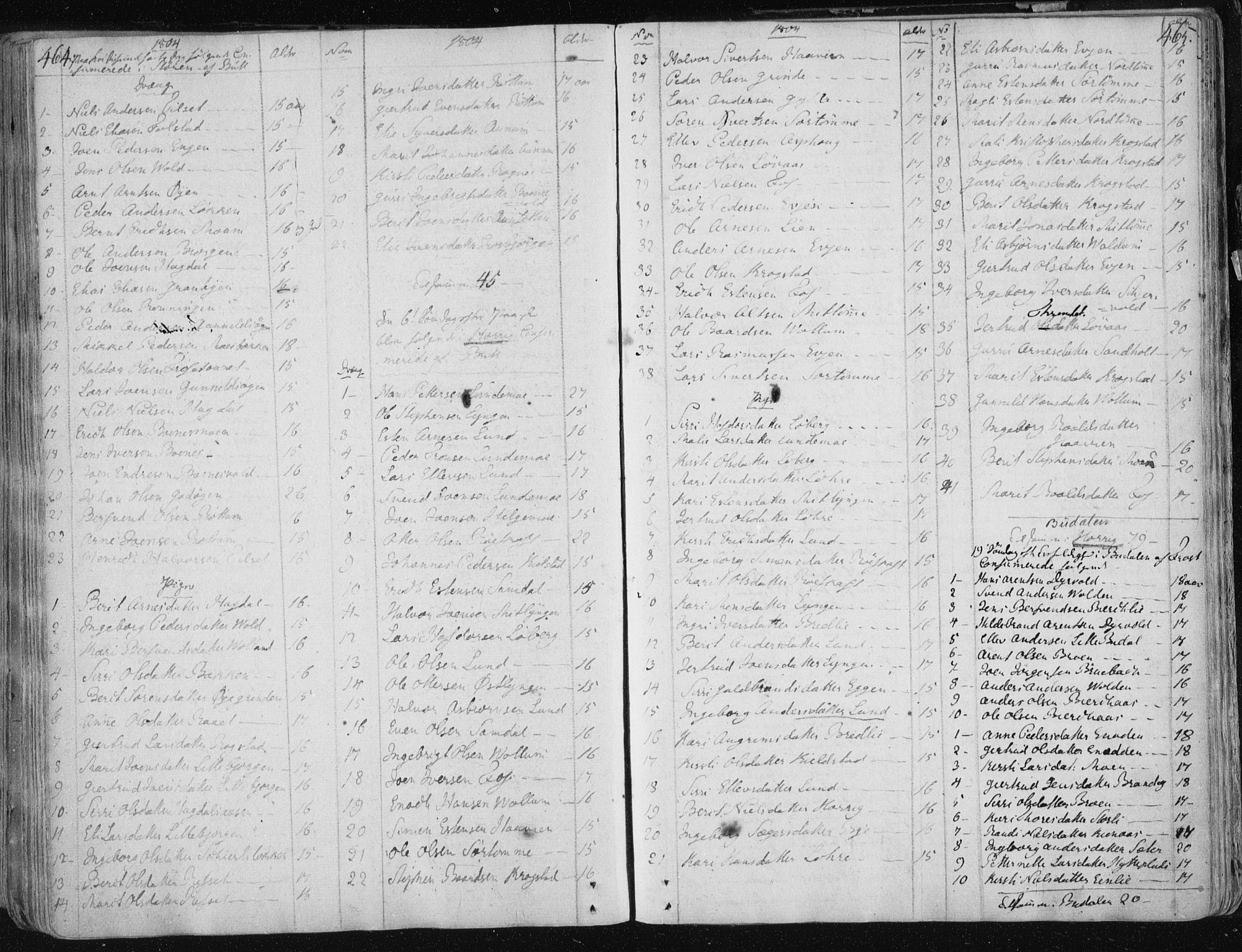 Ministerialprotokoller, klokkerbøker og fødselsregistre - Sør-Trøndelag, SAT/A-1456/687/L0992: Parish register (official) no. 687A03 /1, 1788-1815, p. 464-465
