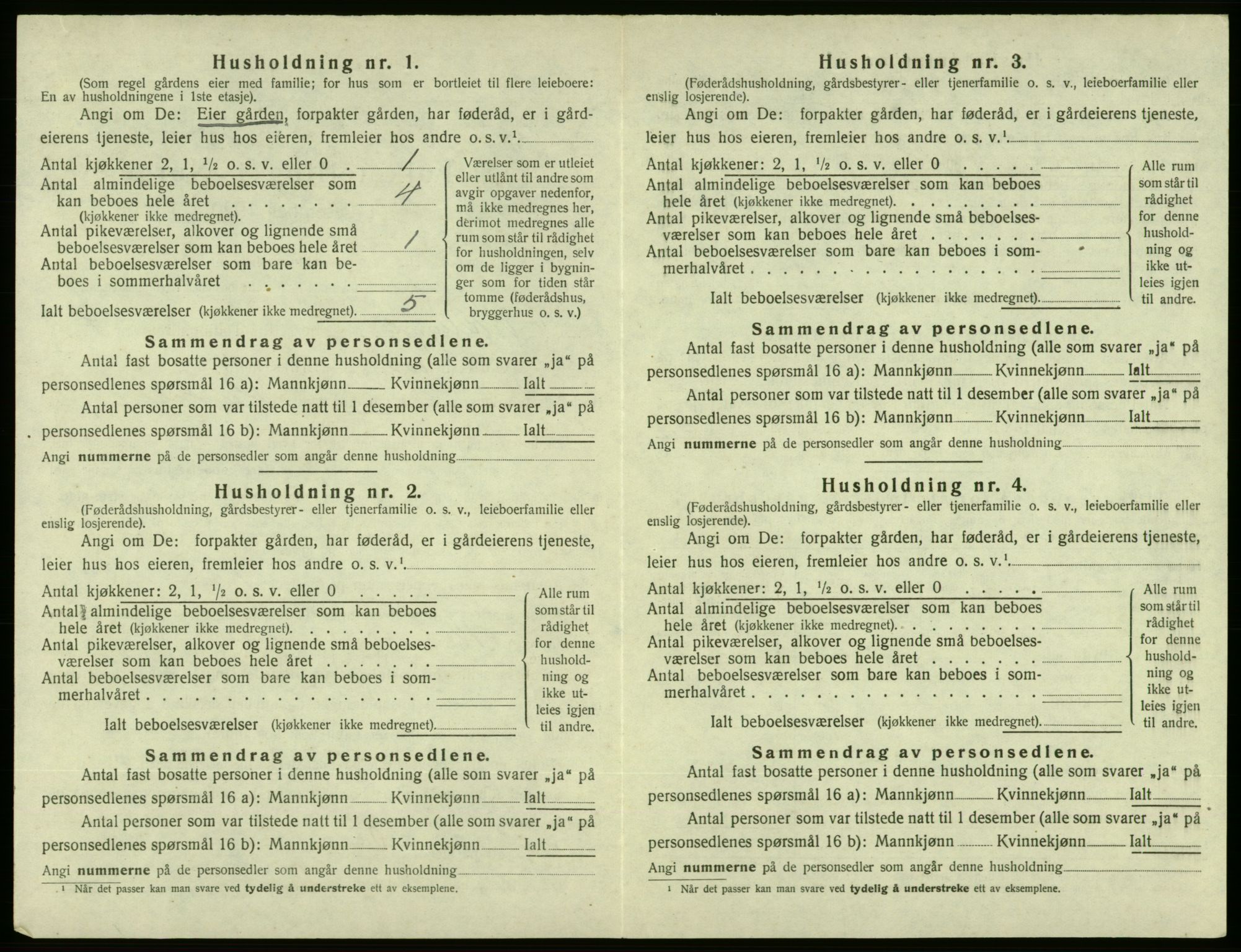 SAB, 1920 census for Vikebygd, 1920, p. 459
