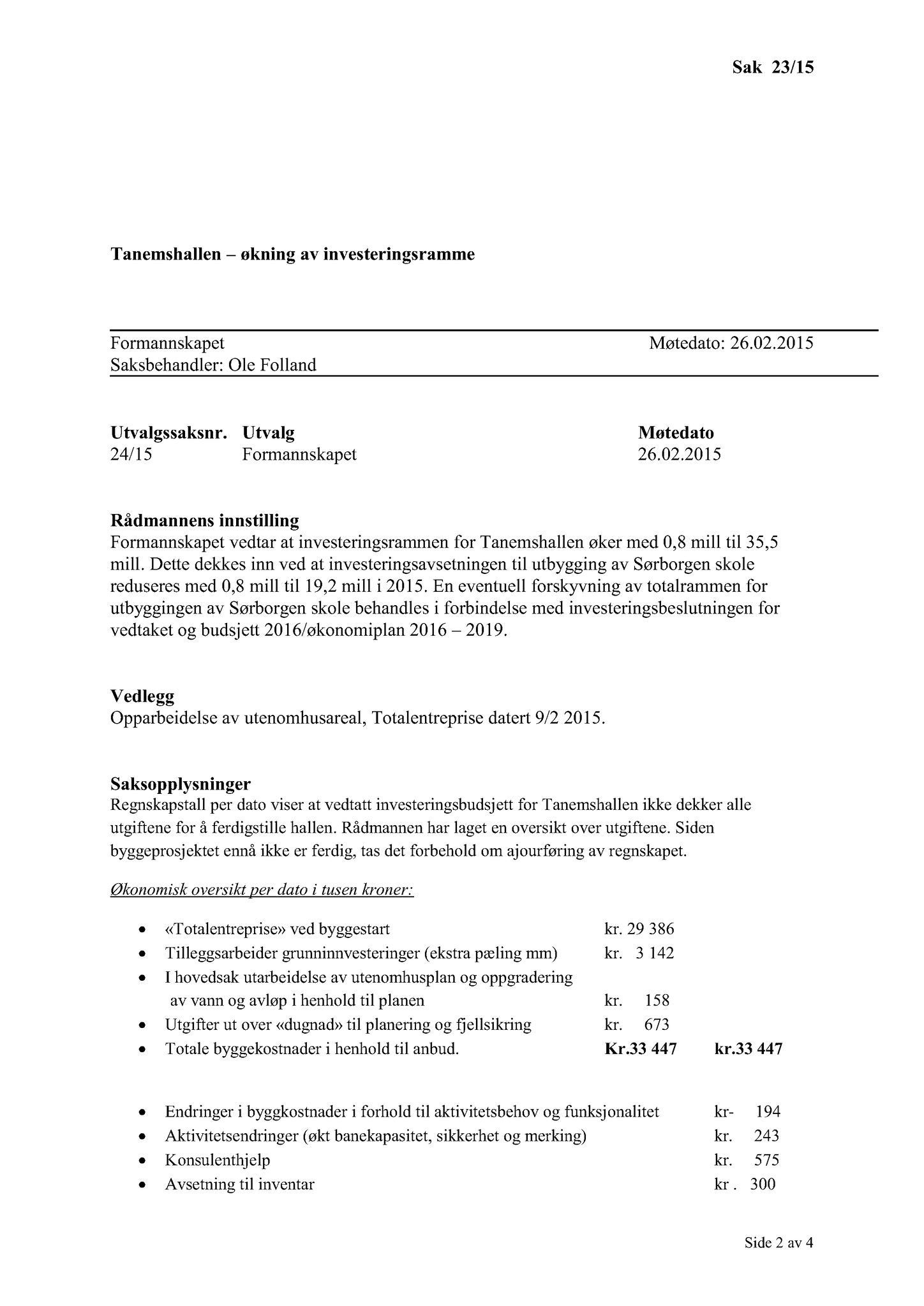 Klæbu Kommune, TRKO/KK/02-FS/L008: Formannsskapet - Møtedokumenter, 2015, p. 657