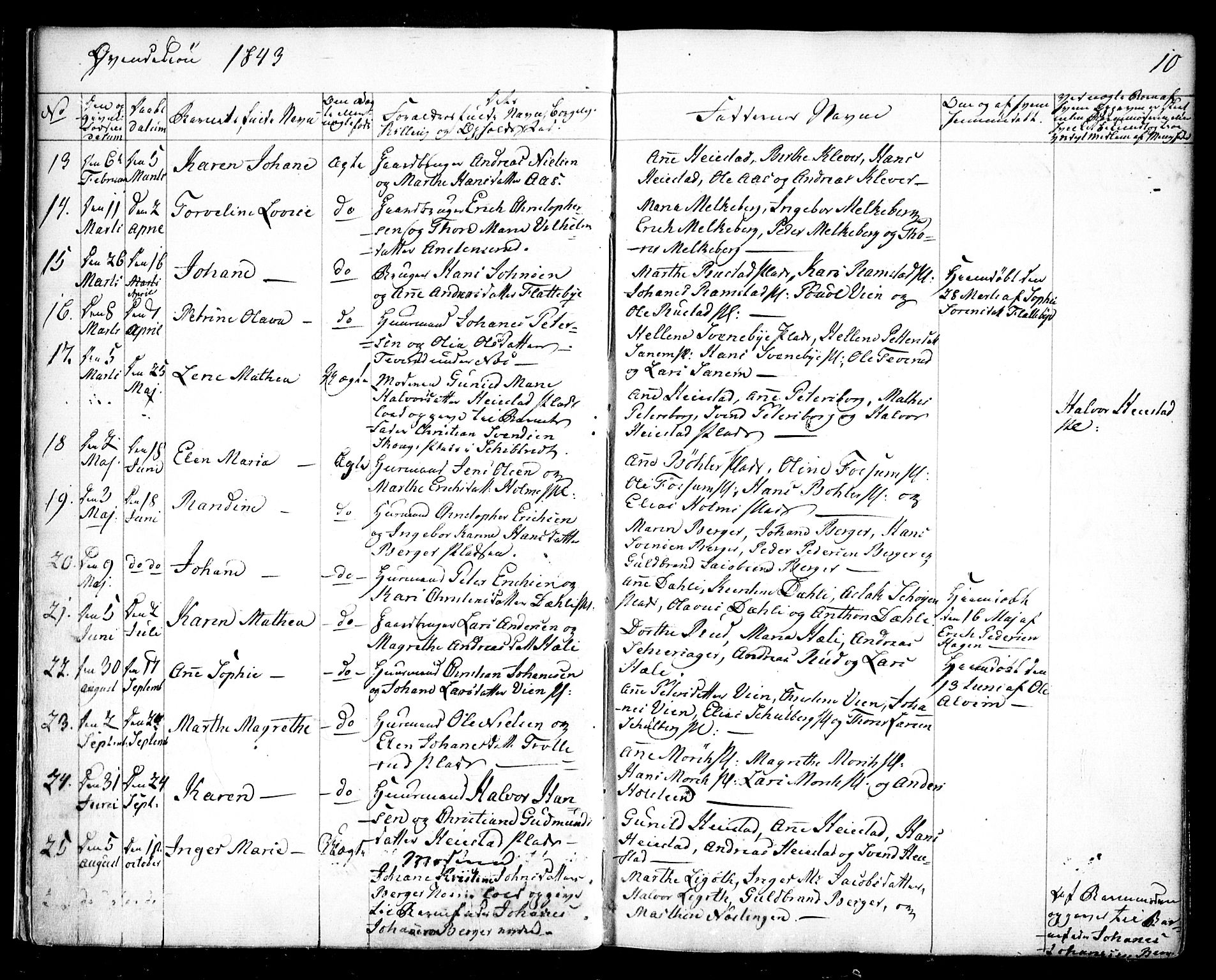 Spydeberg prestekontor Kirkebøker, SAO/A-10924/F/Fa/L0005: Parish register (official) no. I 5, 1842-1862, p. 10