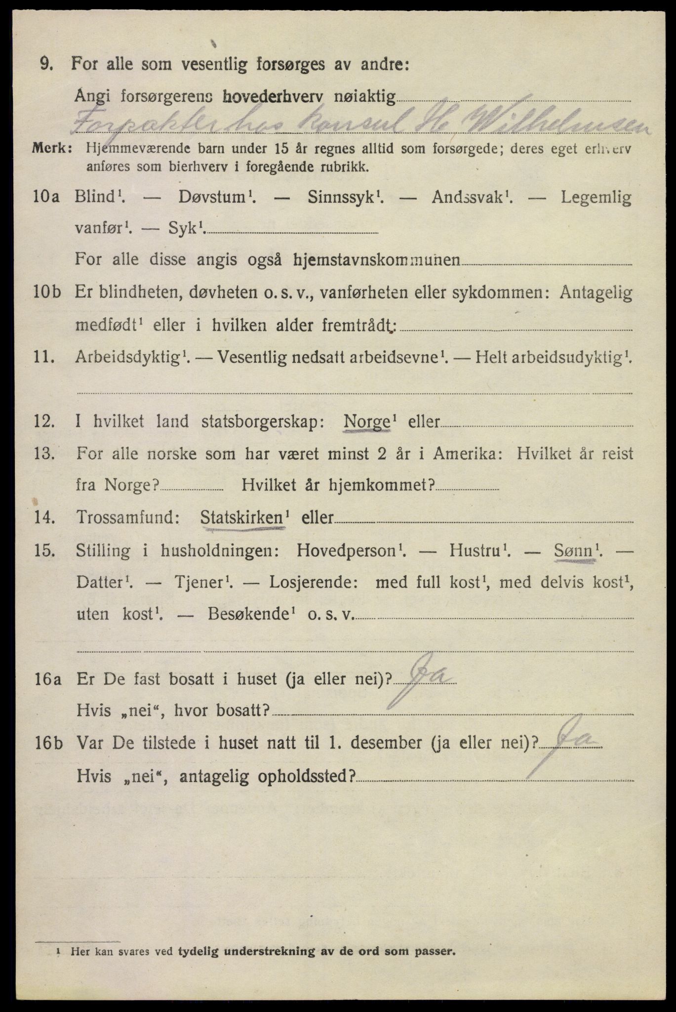 SAKO, 1920 census for Sem, 1920, p. 12572