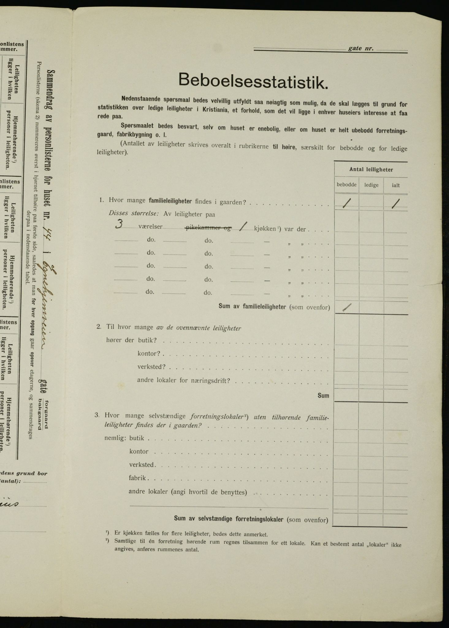 OBA, Municipal Census 1912 for Kristiania, 1912, p. 18895