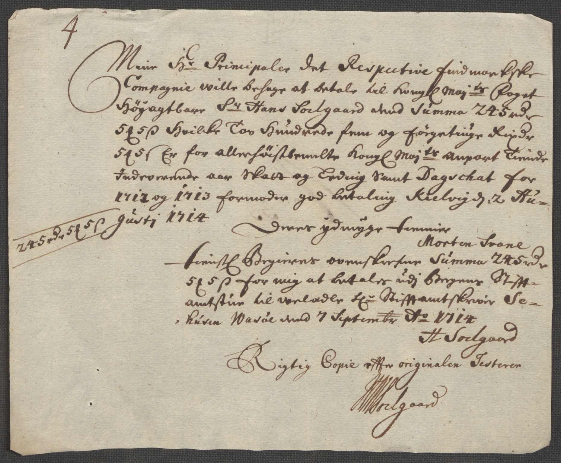 Rentekammeret inntil 1814, Reviderte regnskaper, Fogderegnskap, AV/RA-EA-4092/R69/L4856: Fogderegnskap Finnmark/Vardøhus, 1713-1715, p. 371