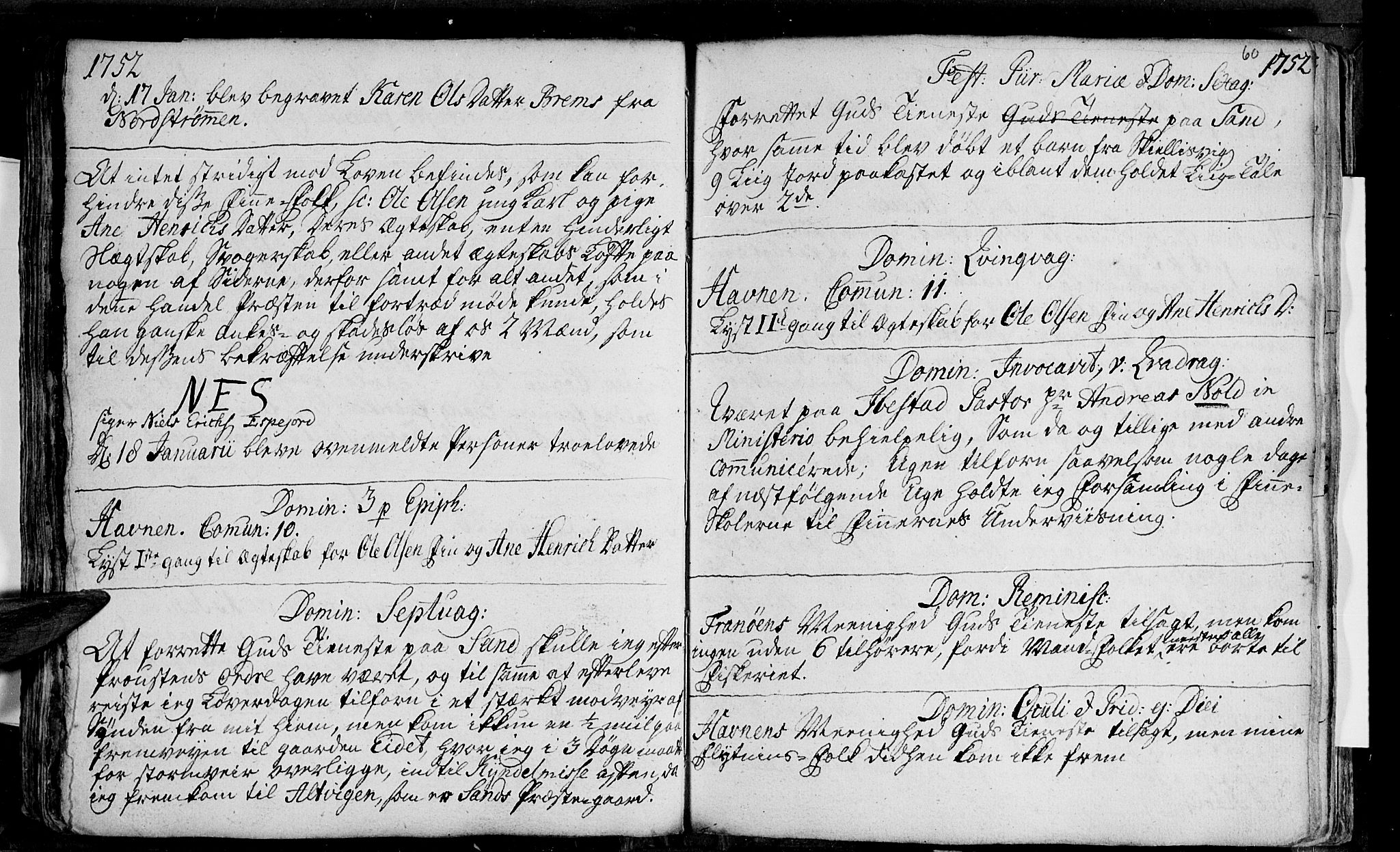 Ibestad sokneprestembete, AV/SATØ-S-0077/H/Ha/Haa/L0001kirke: Parish register (official) no. 1, 1744-1757, p. 60