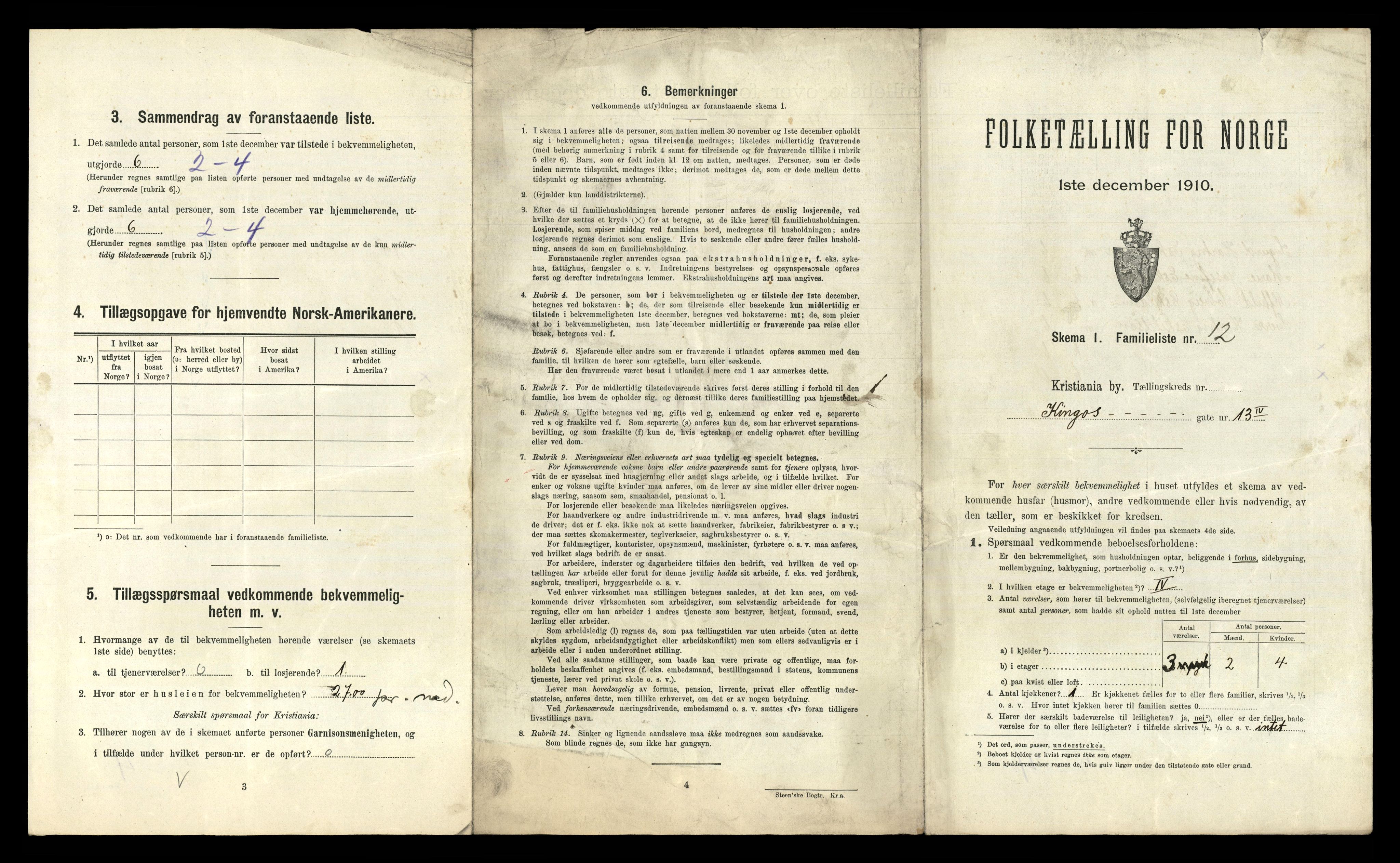 RA, 1910 census for Kristiania, 1910, p. 48337