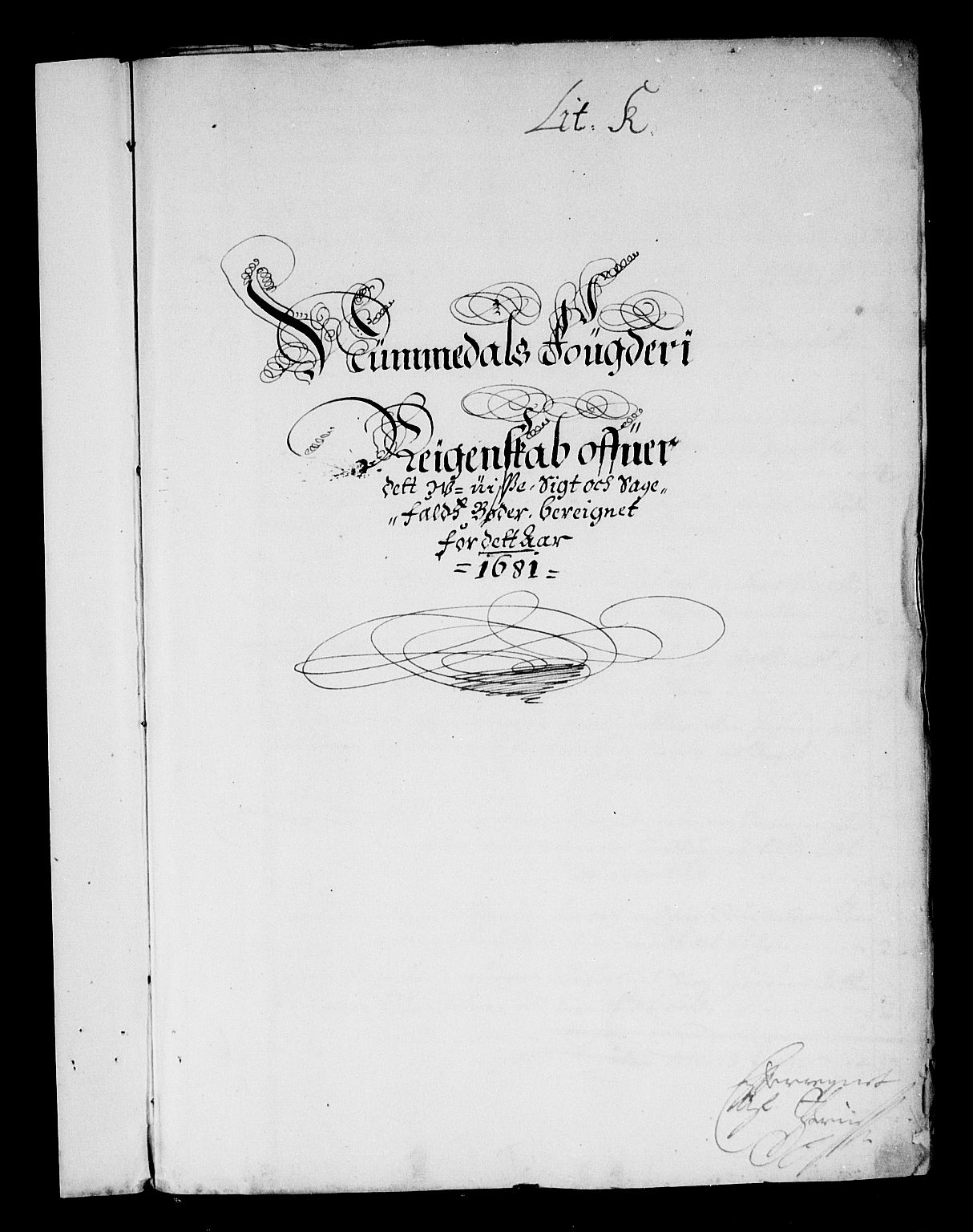 Rentekammeret inntil 1814, Reviderte regnskaper, Stiftamtstueregnskaper, Trondheim stiftamt og Nordland amt, AV/RA-EA-6044/R/Rf/L0064: Trondheim stiftamt, 1681