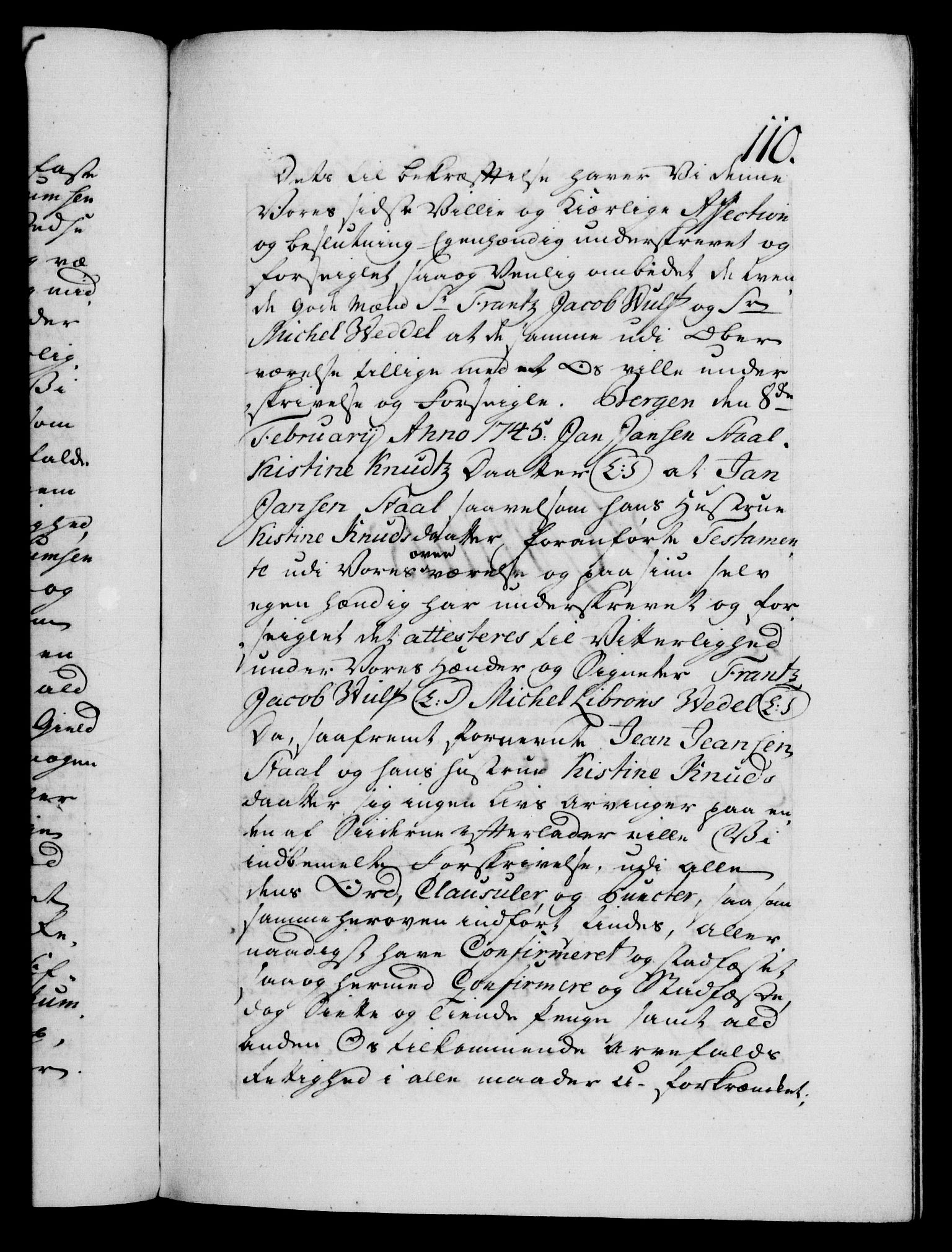 Danske Kanselli 1572-1799, AV/RA-EA-3023/F/Fc/Fca/Fcaa/L0034: Norske registre, 1745-1746, p. 110a