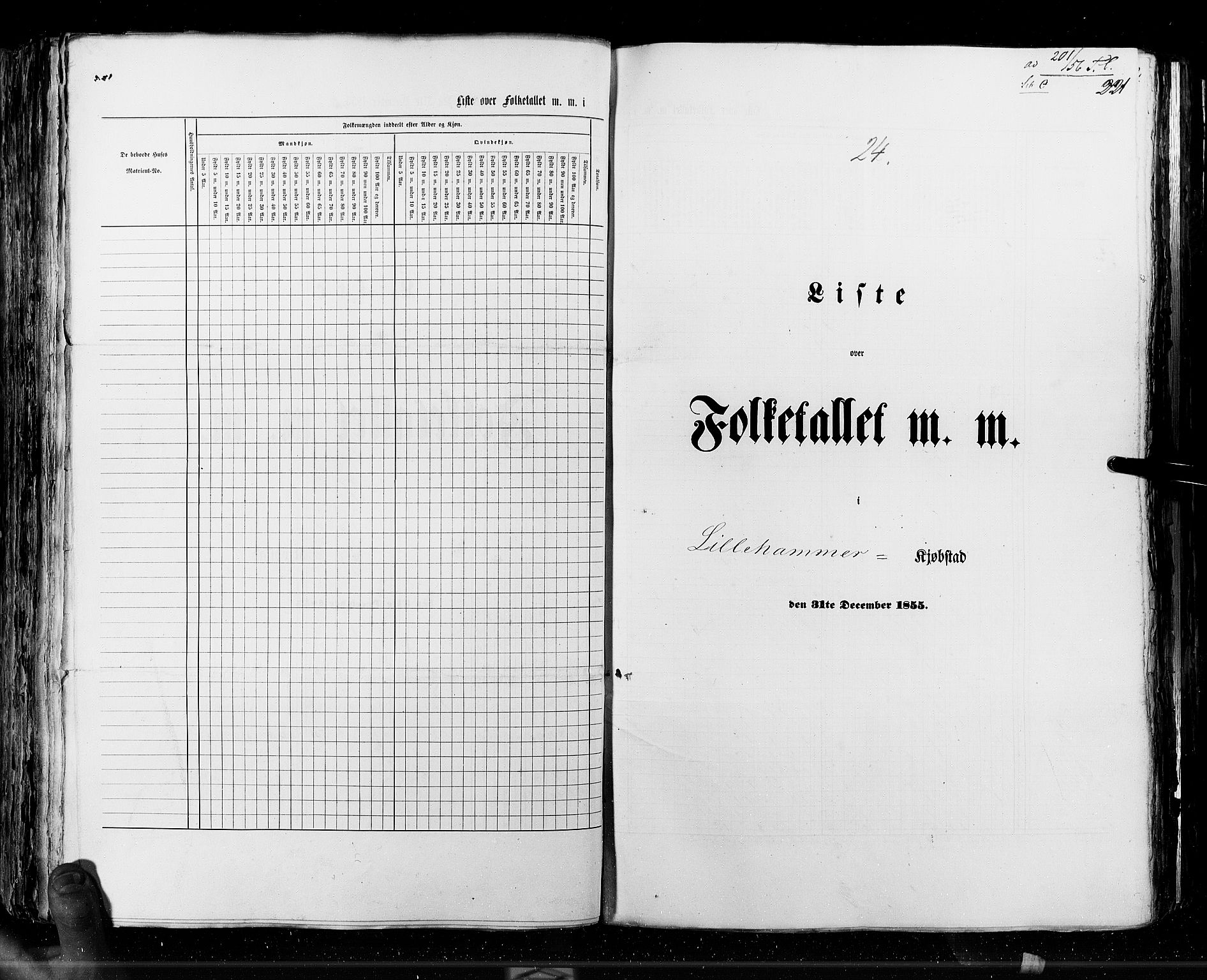 RA, Census 1855, vol. 7: Fredrikshald-Kragerø, 1855, p. 221