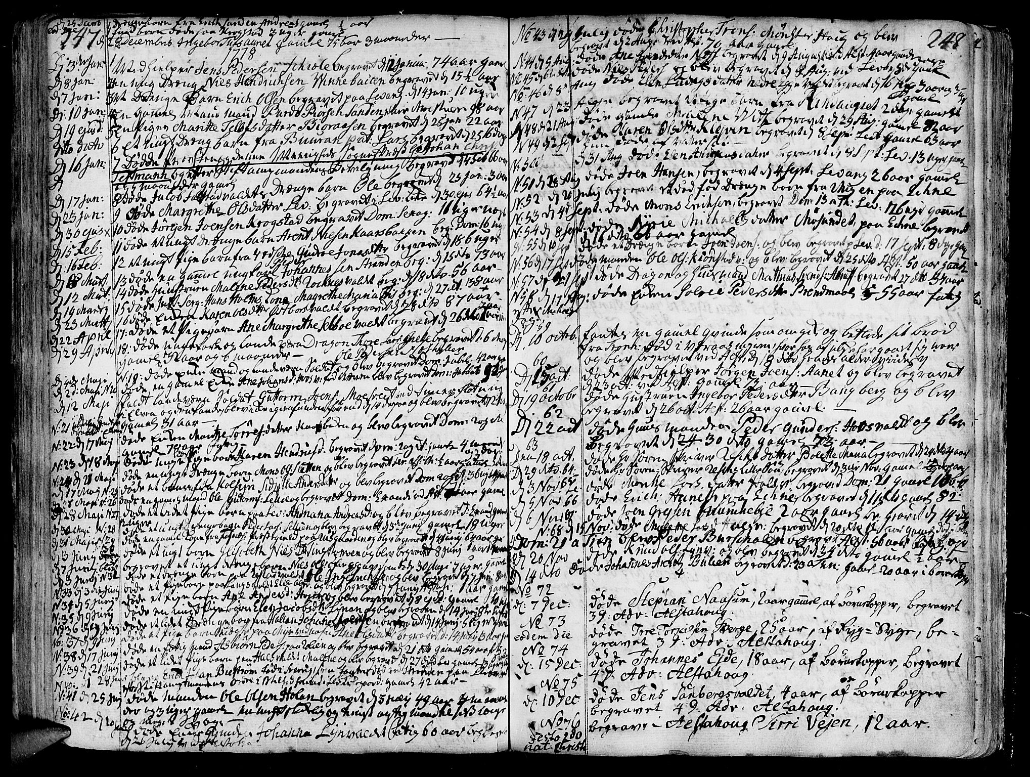 Ministerialprotokoller, klokkerbøker og fødselsregistre - Nord-Trøndelag, AV/SAT-A-1458/717/L0141: Parish register (official) no. 717A01, 1747-1803, p. 247-248