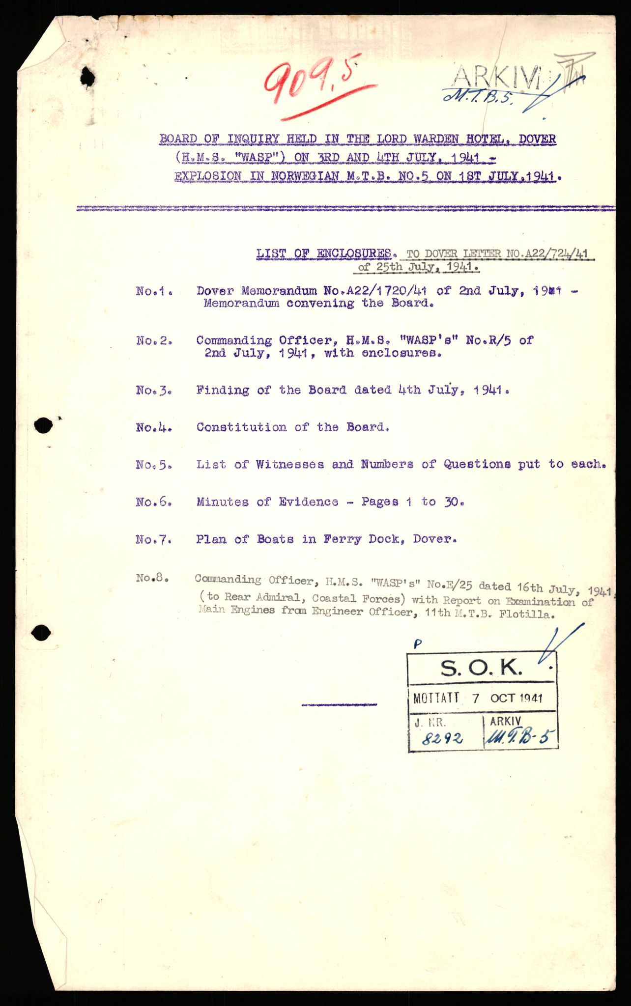 Forsvaret, Sjøforsvarets overkommando, AV/RA-RAFA-2035/D/Dc/L0306: --, 1940-1945, p. 889