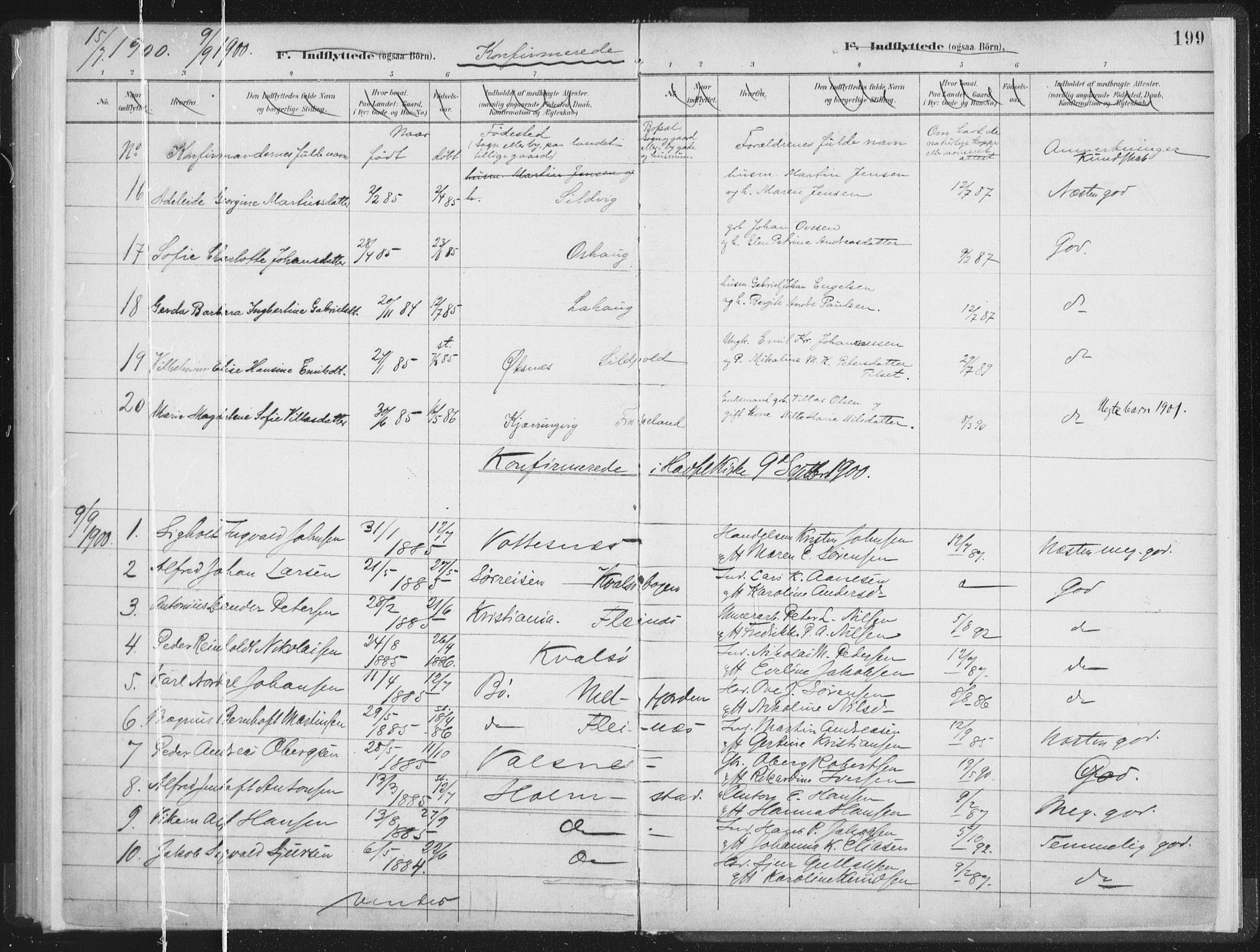 Ministerialprotokoller, klokkerbøker og fødselsregistre - Nordland, AV/SAT-A-1459/890/L1286: Parish register (official) no. 890A01, 1882-1902, p. 199