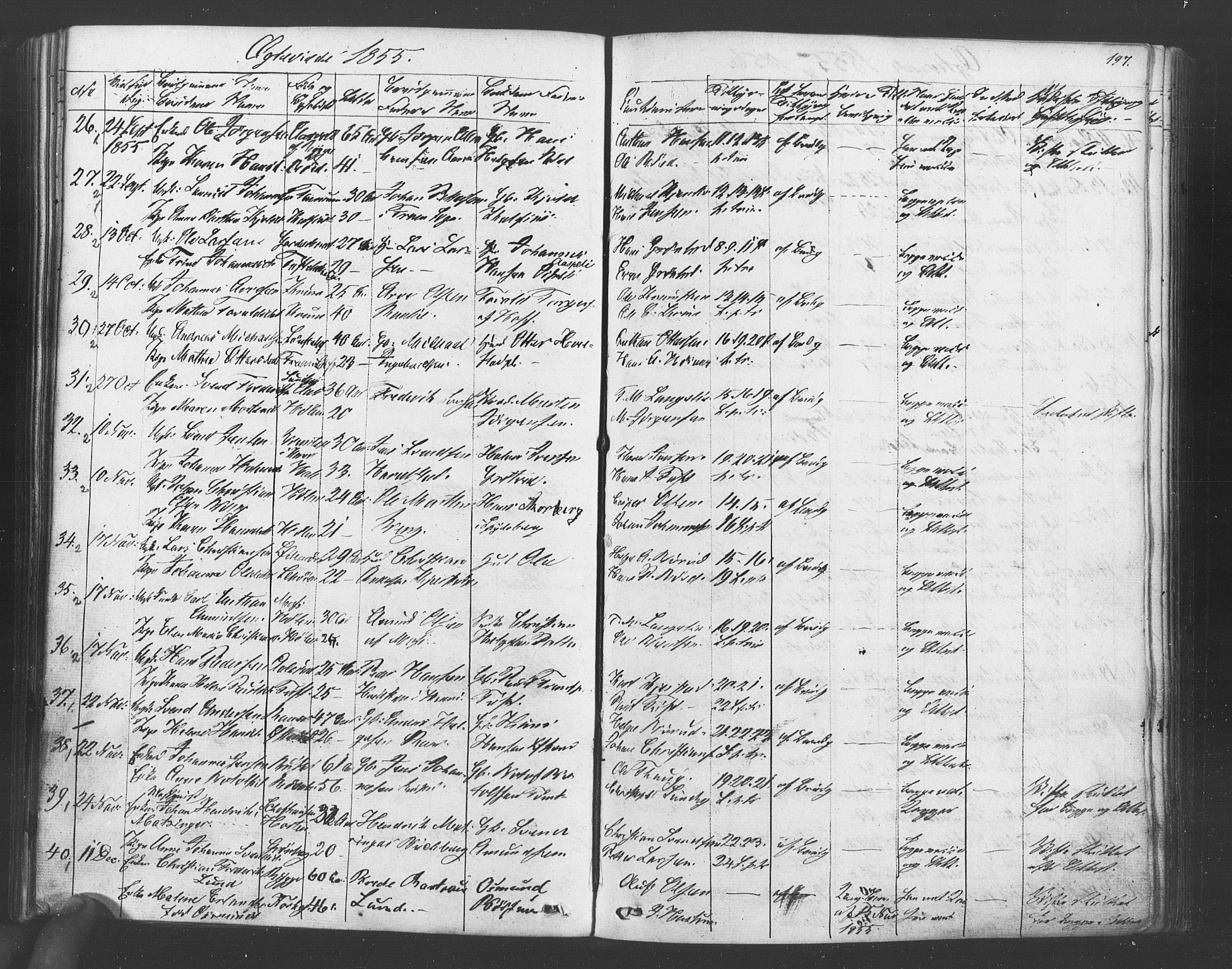 Vestby prestekontor Kirkebøker, AV/SAO-A-10893/F/Fa/L0007: Parish register (official) no. I 7, 1850-1862, p. 197