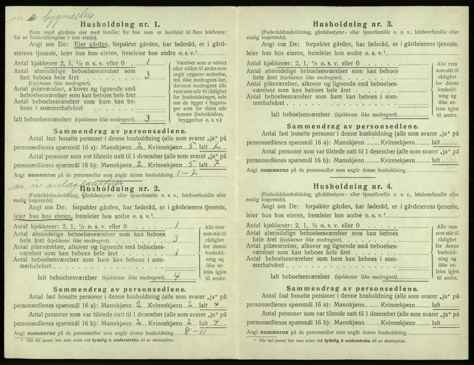 SAB, 1920 census for Fana, 1920, p. 1619