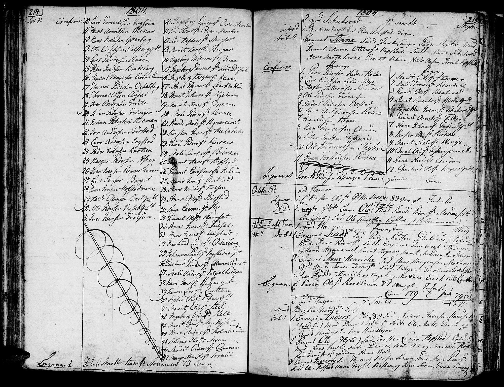 Ministerialprotokoller, klokkerbøker og fødselsregistre - Nord-Trøndelag, AV/SAT-A-1458/709/L0060: Parish register (official) no. 709A07, 1797-1815, p. 214-215