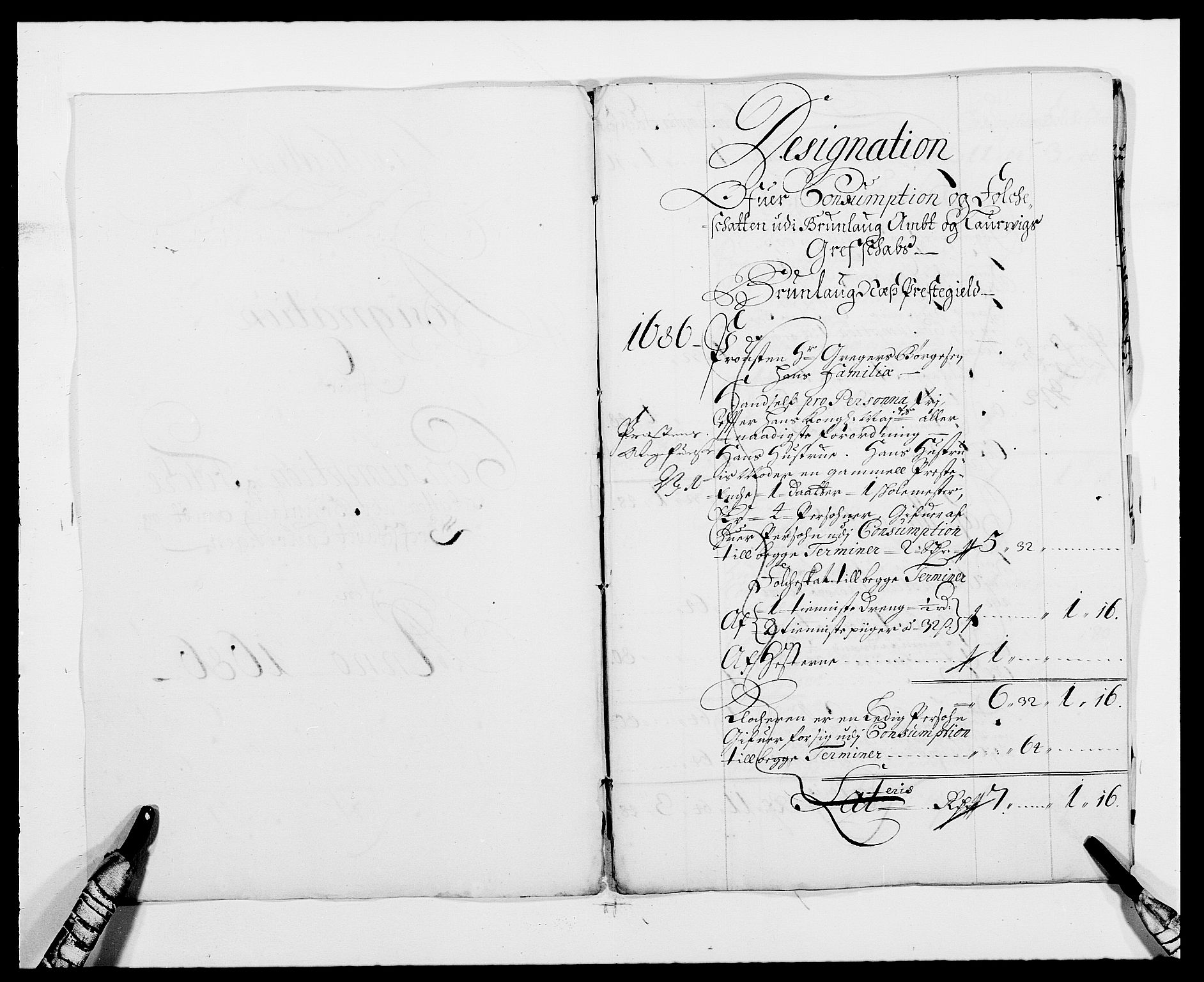 Rentekammeret inntil 1814, Reviderte regnskaper, Fogderegnskap, RA/EA-4092/R33/L1970: Fogderegnskap Larvik grevskap, 1675-1687, p. 234