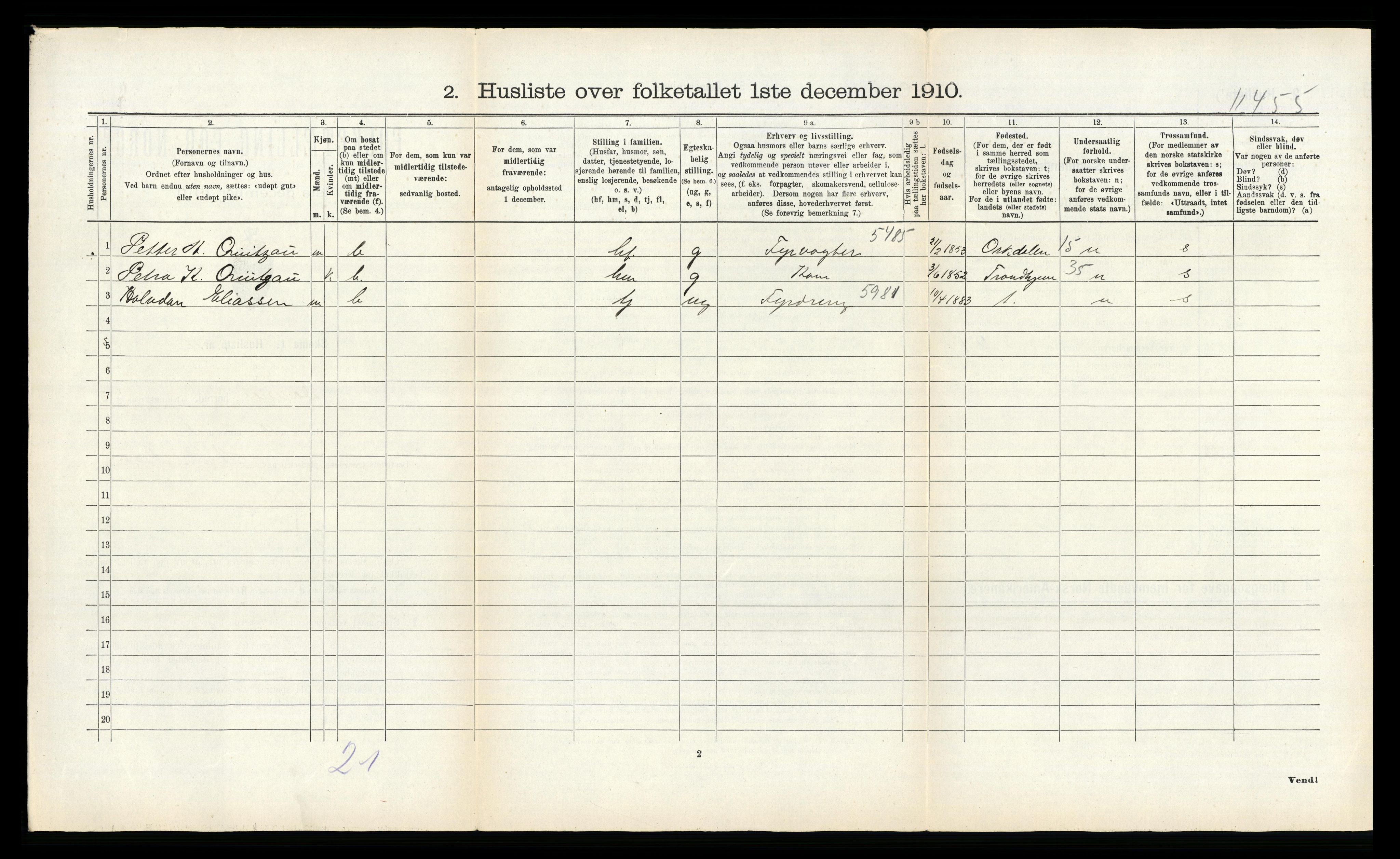 RA, 1910 census for Dønnes, 1910, p. 235