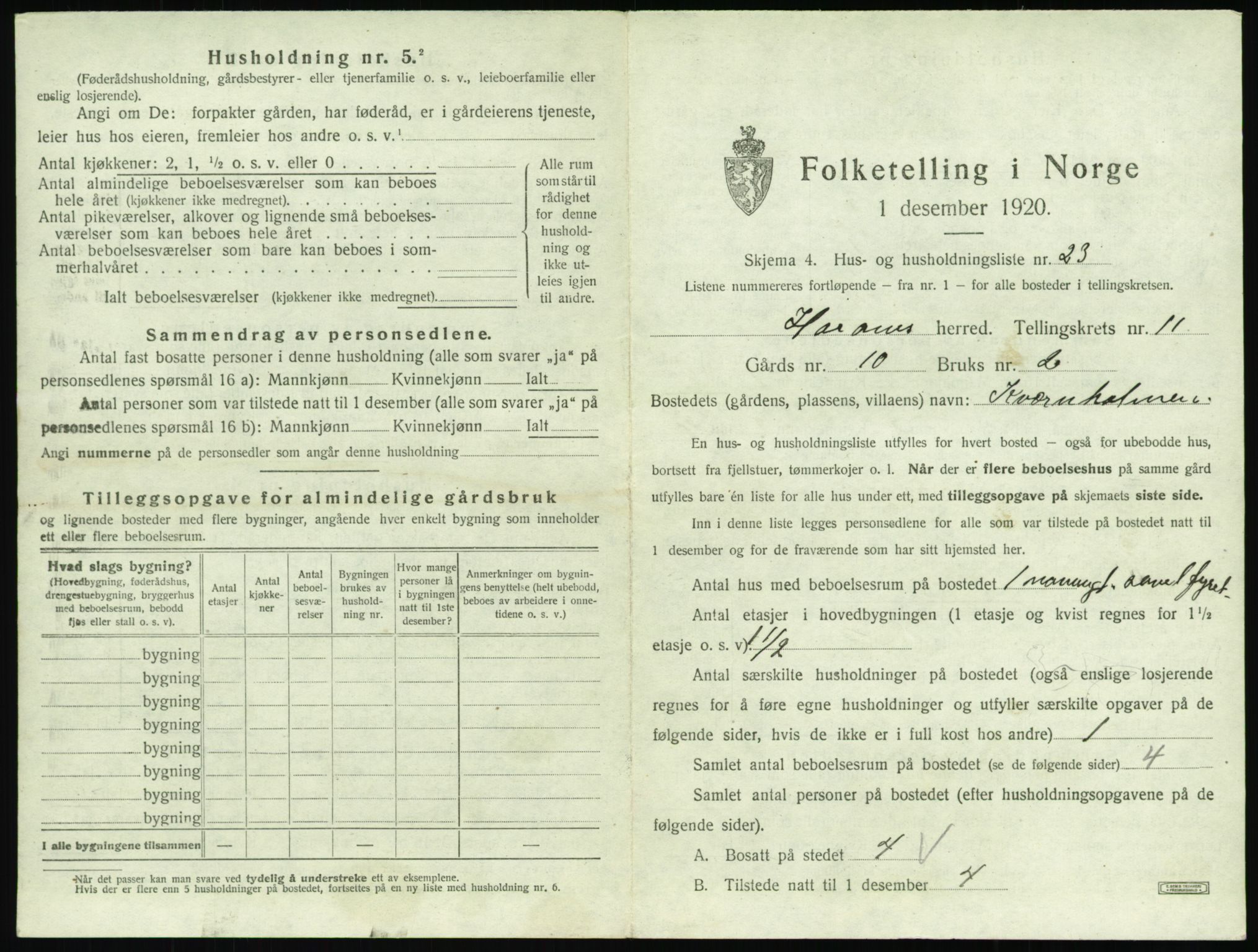 SAT, 1920 census for Haram, 1920, p. 797