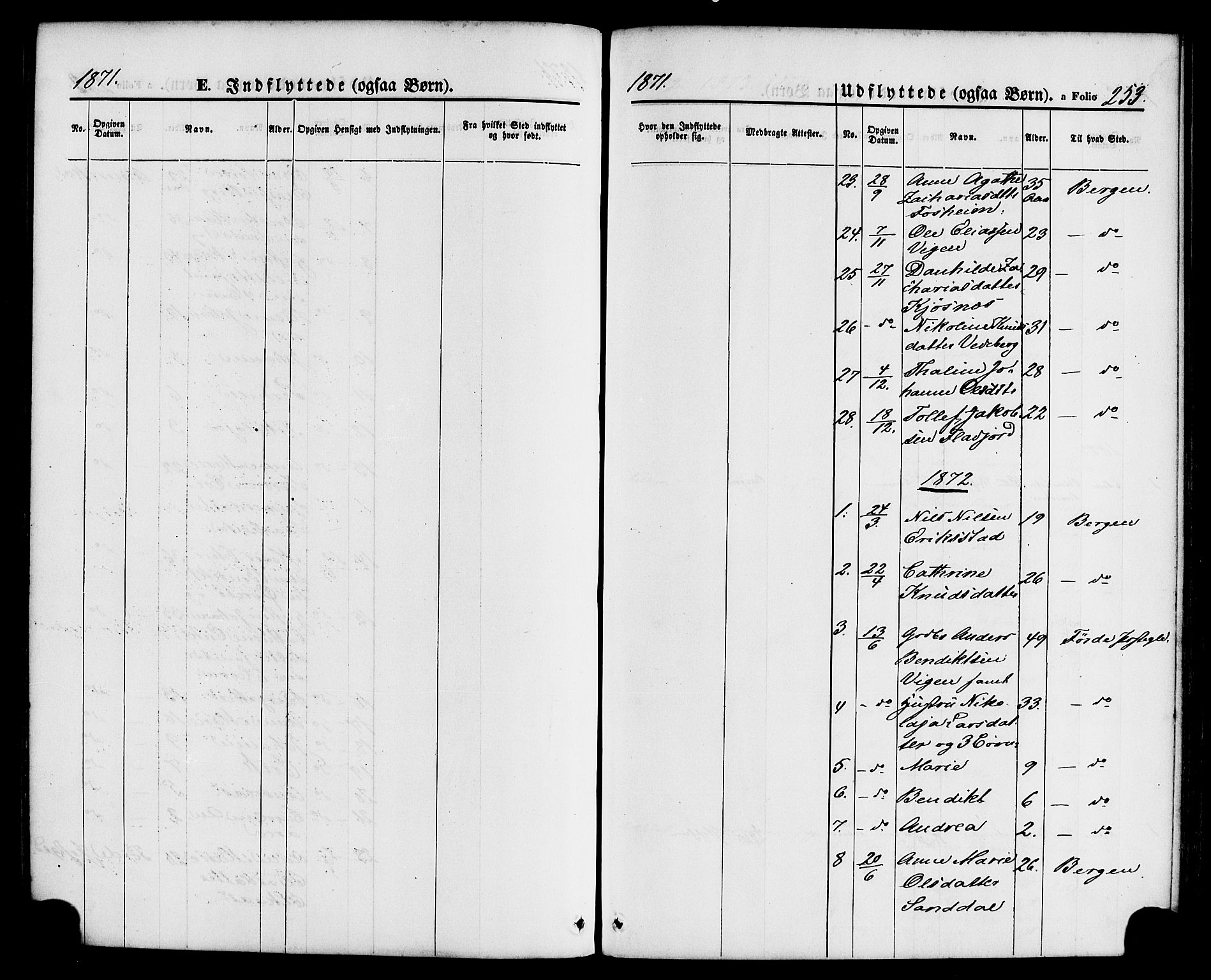 Jølster sokneprestembete, AV/SAB-A-80701/H/Haa/Haaa/L0011: Parish register (official) no. A 11, 1866-1881, p. 253