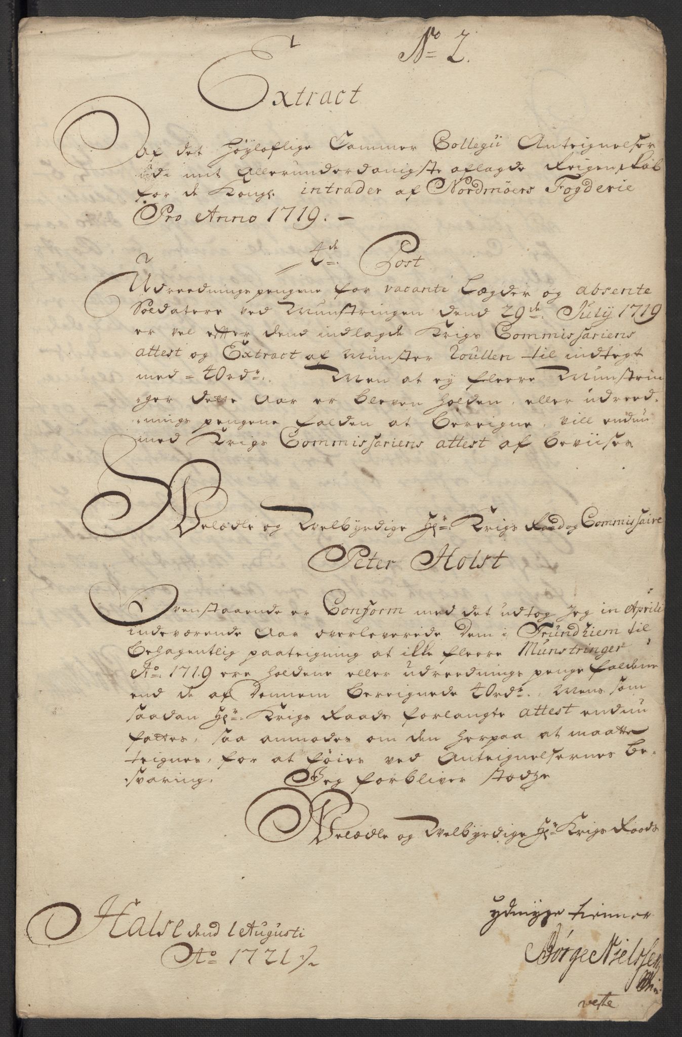 Rentekammeret inntil 1814, Reviderte regnskaper, Fogderegnskap, RA/EA-4092/R56/L3752: Fogderegnskap Nordmøre, 1719, p. 305