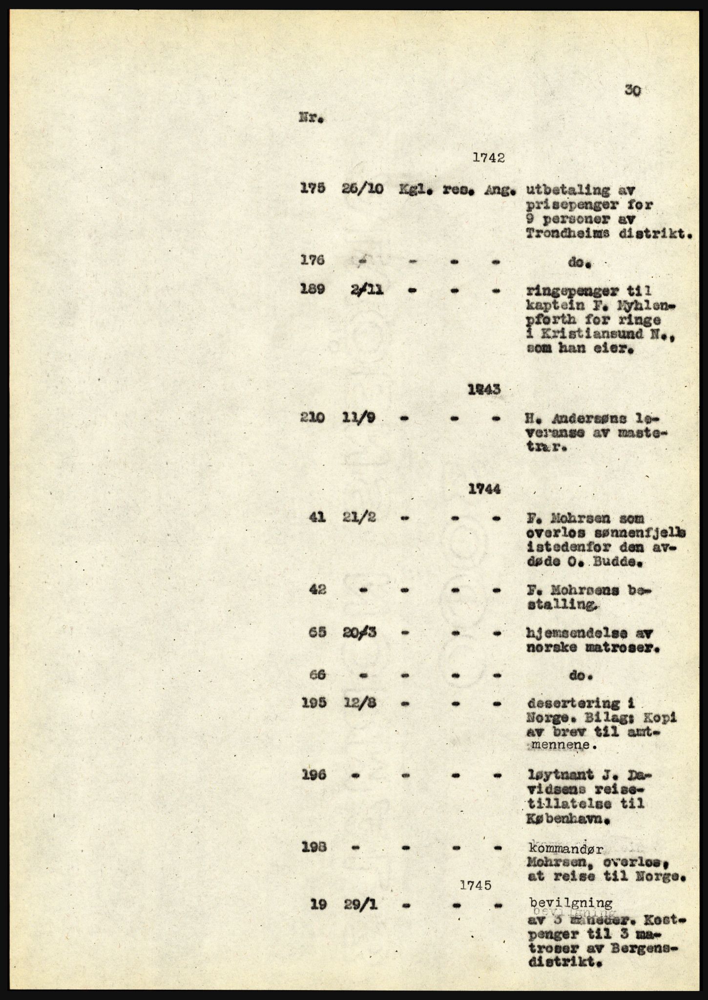 Riksarkivet, Seksjon for eldre arkiv og spesialsamlinger, AV/RA-EA-6797/H/Ha, 1953, p. 30