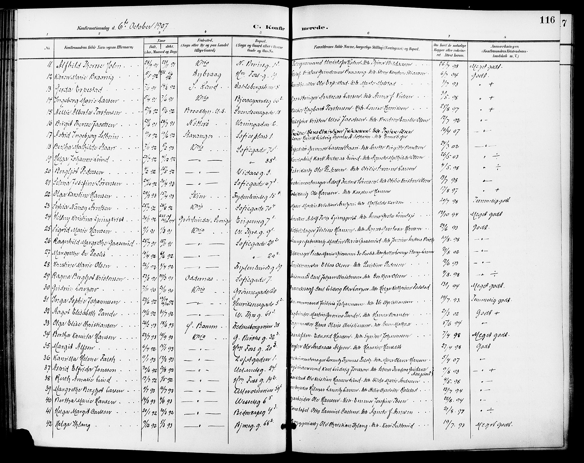 Gamle Aker prestekontor Kirkebøker, AV/SAO-A-10617a/F/L0012: Parish register (official) no. 12, 1898-1910, p. 116