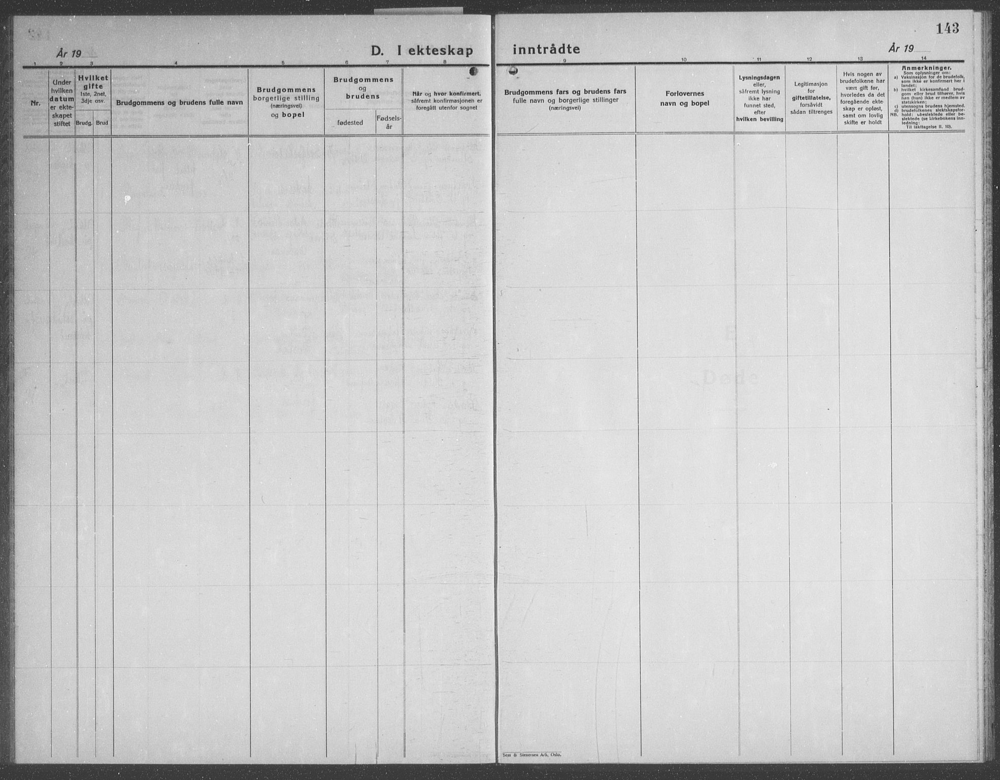 Ministerialprotokoller, klokkerbøker og fødselsregistre - Nord-Trøndelag, SAT/A-1458/749/L0481: Parish register (copy) no. 749C03, 1933-1945, p. 143