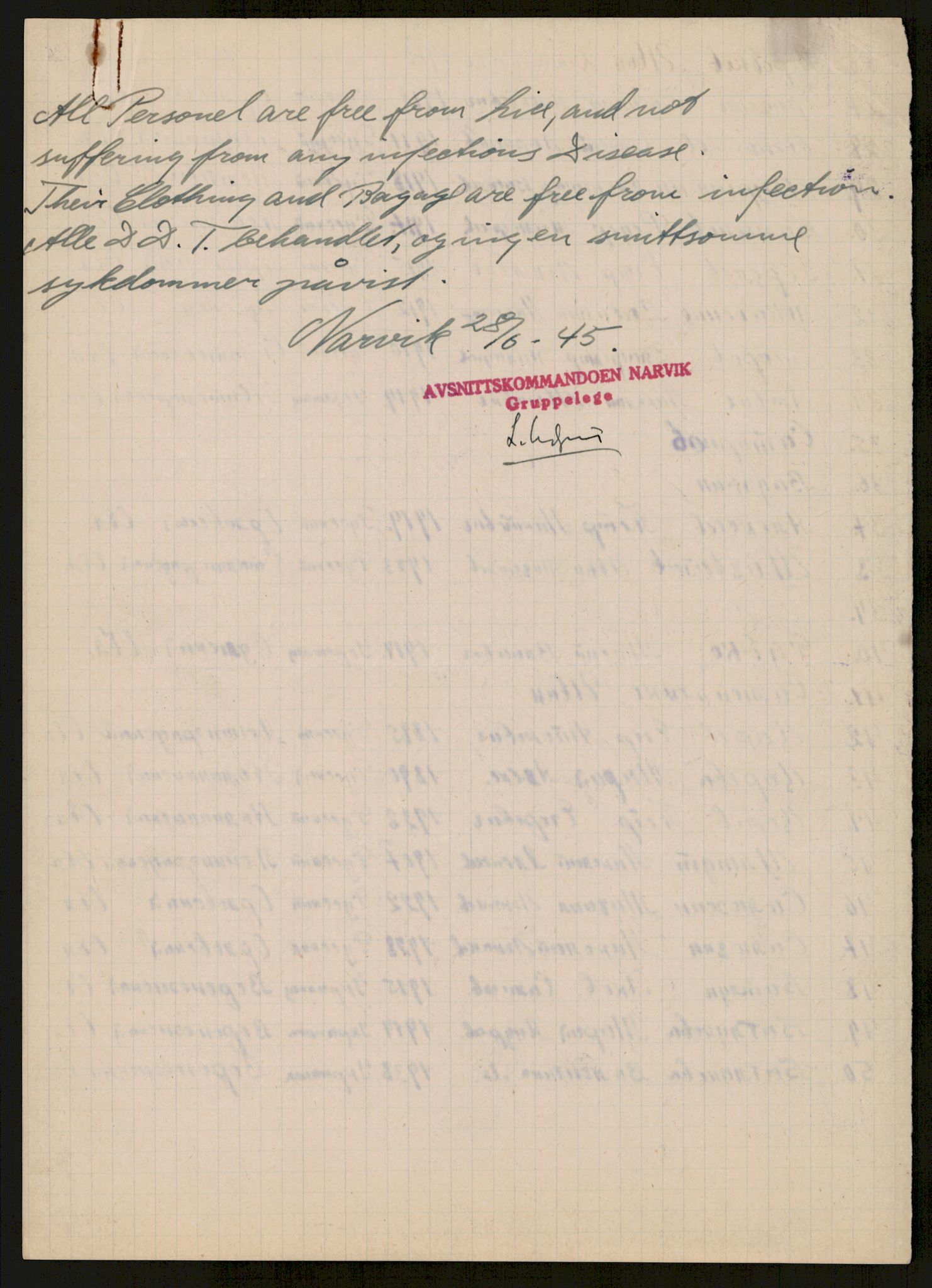 Flyktnings- og fangedirektoratet, Repatrieringskontoret, AV/RA-S-1681/D/Db/L0016: Displaced Persons (DPs) og sivile tyskere, 1945-1948, p. 70