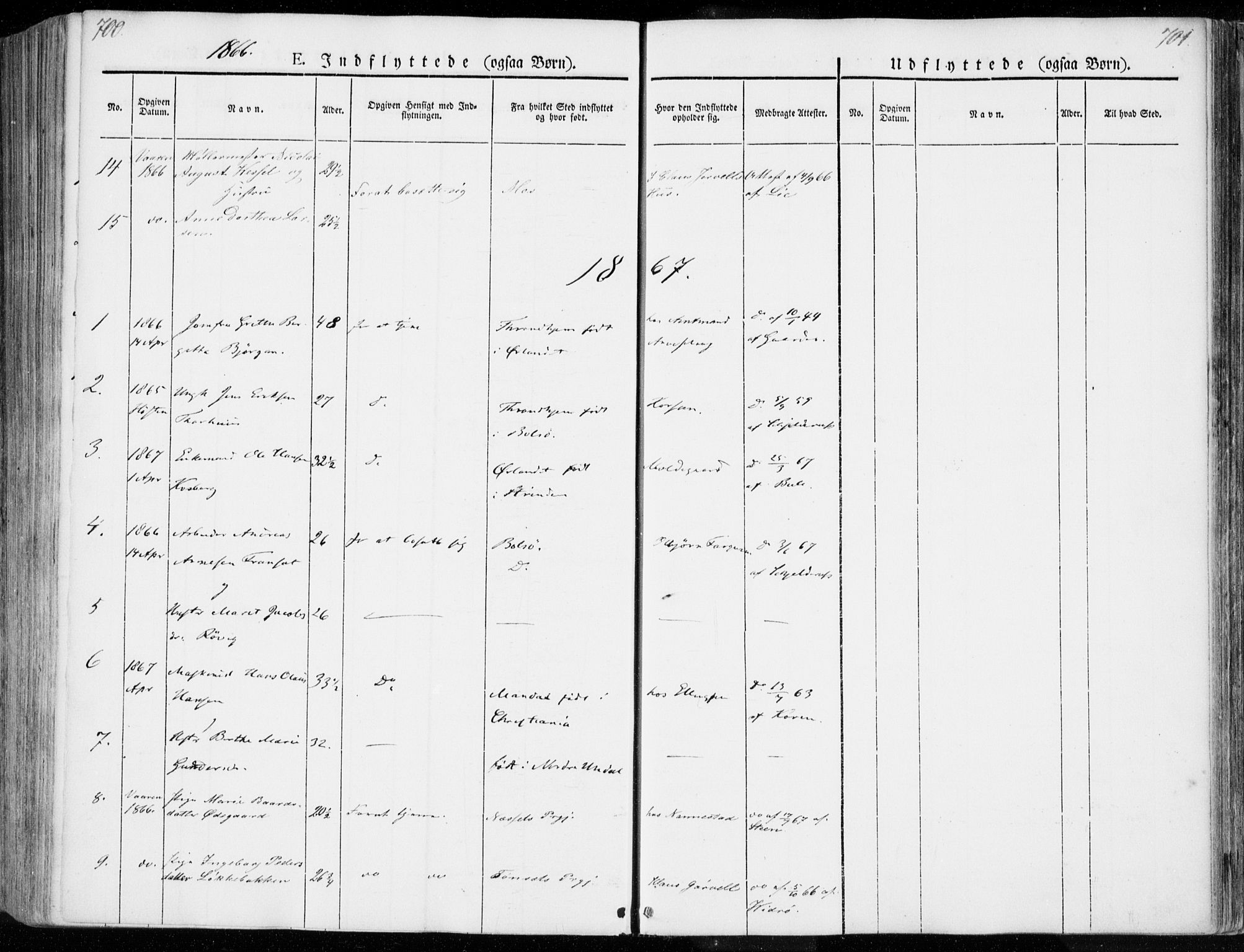 Ministerialprotokoller, klokkerbøker og fødselsregistre - Møre og Romsdal, SAT/A-1454/558/L0689: Parish register (official) no. 558A03, 1843-1872, p. 700-701