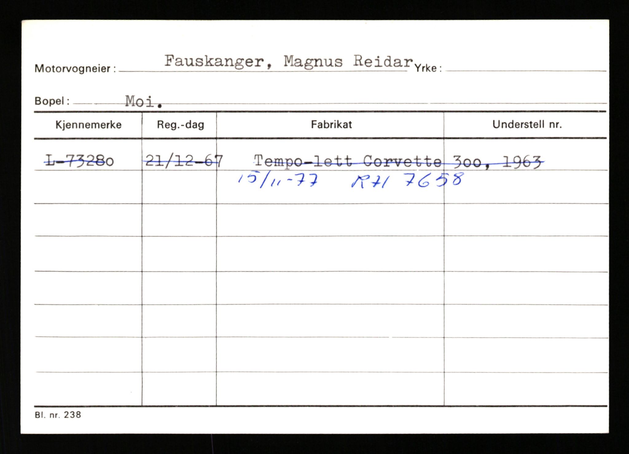 Stavanger trafikkstasjon, AV/SAST-A-101942/0/H/L0008: Eraker - Fjellstad, 1930-1971, p. 2362