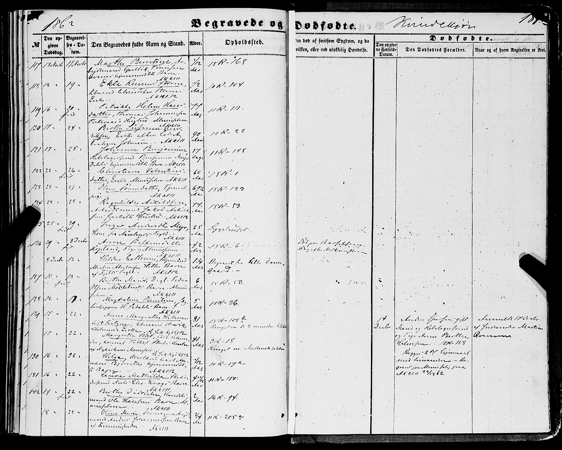 Domkirken sokneprestembete, SAB/A-74801/H/Haa/L0041: Parish register (official) no. E 2, 1853-1863, p. 187