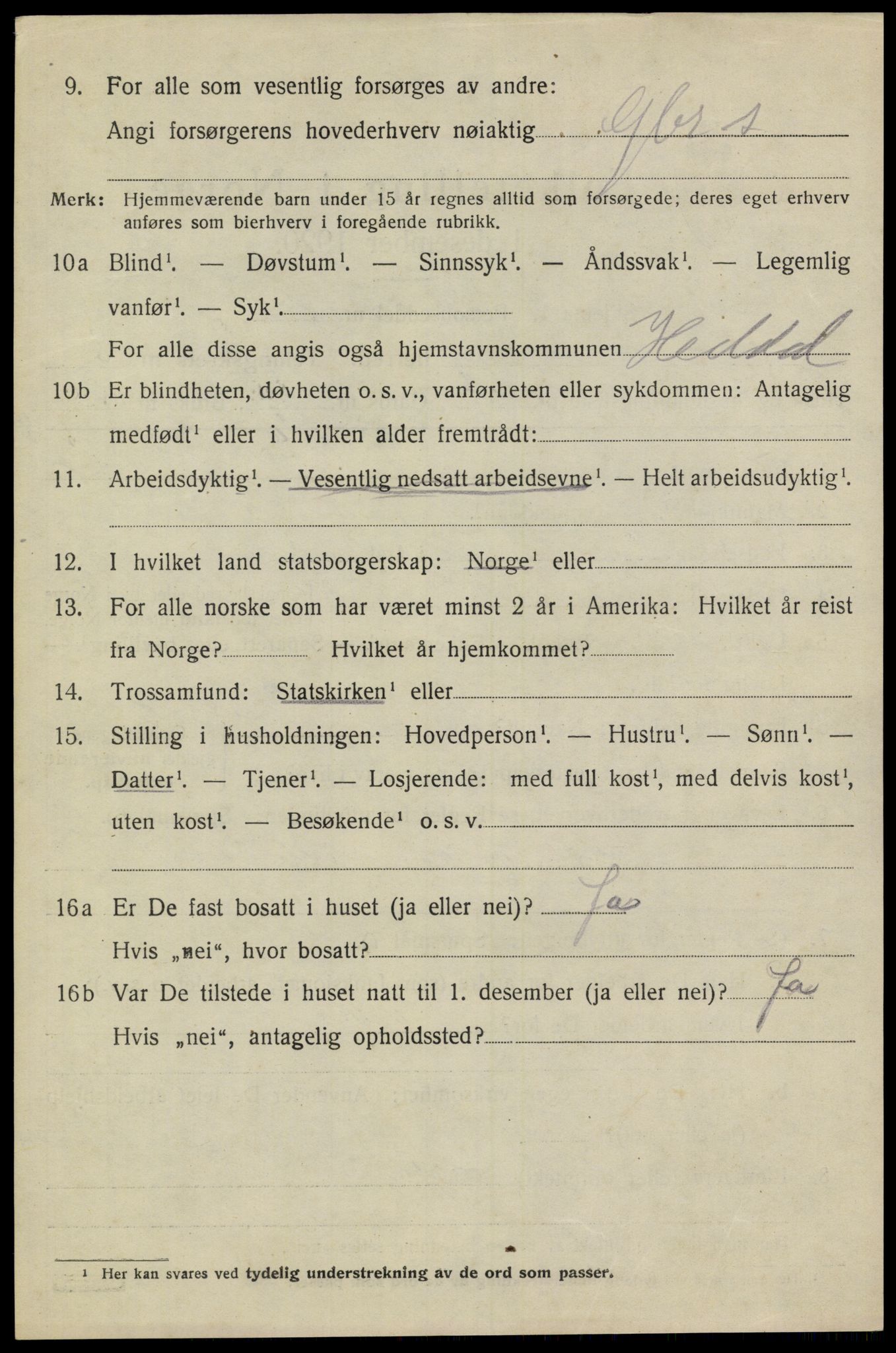 SAKO, 1920 census for Heddal, 1920, p. 6241