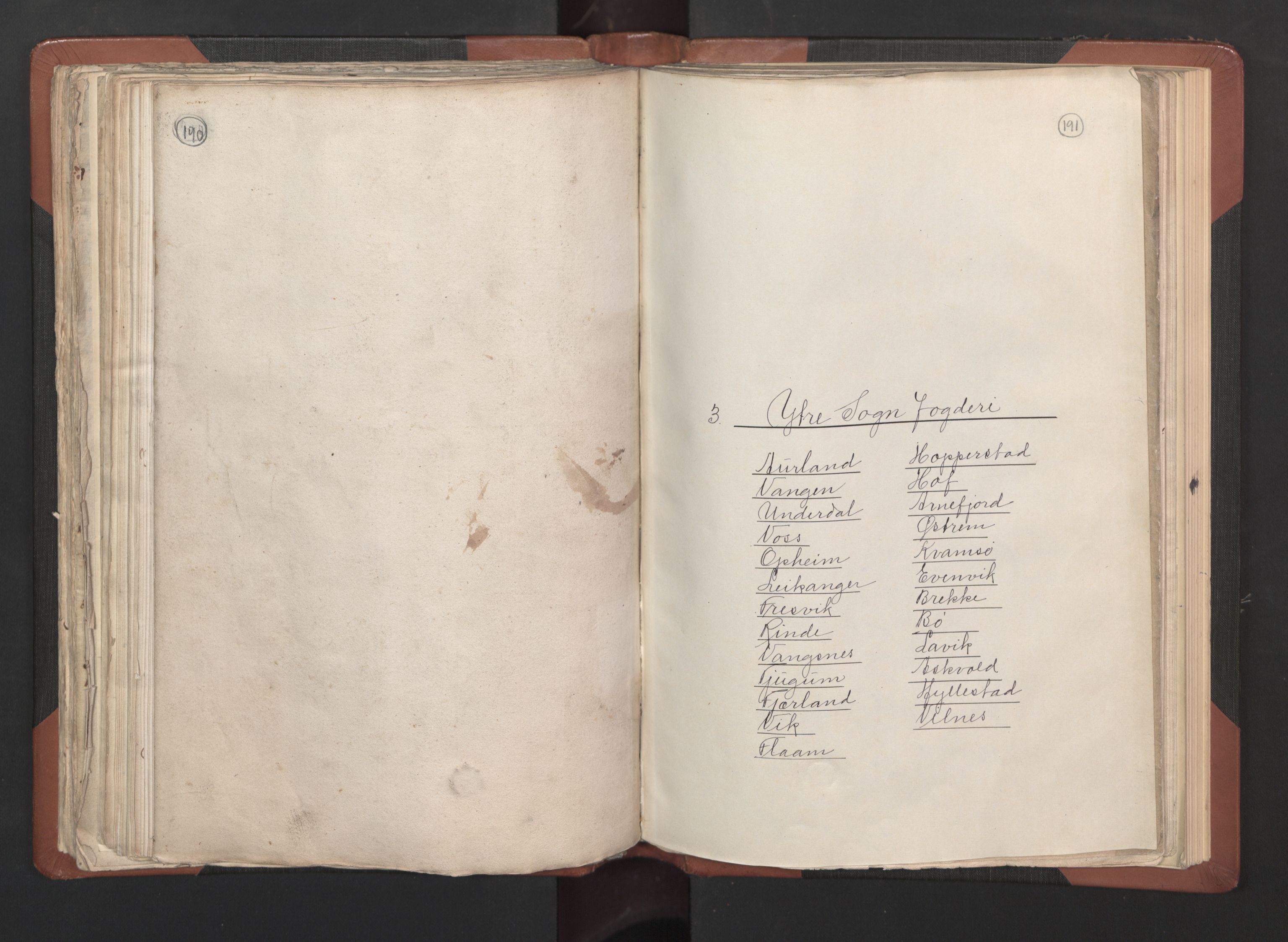 RA, Bailiff's Census 1664-1666, no. 14: Hardanger len, Ytre Sogn fogderi and Indre Sogn fogderi, 1664-1665, p. 190-191