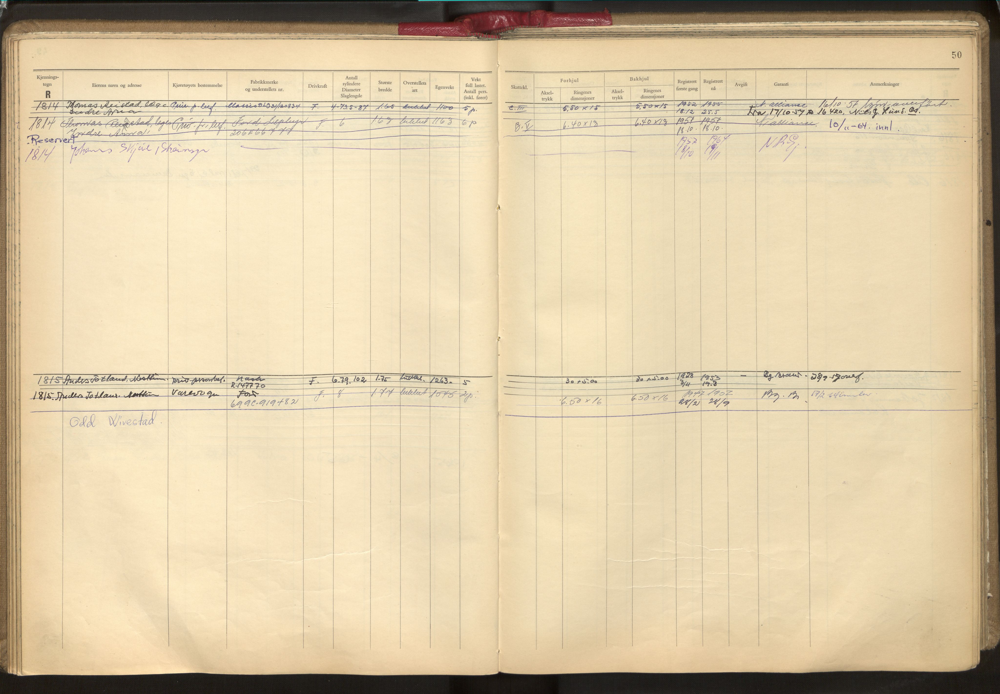 Statens vegvesen, Hordaland vegkontor, AV/SAB-A-5201/2/O/Oa/L0006: Bil - R1716-2222, 1915-1970