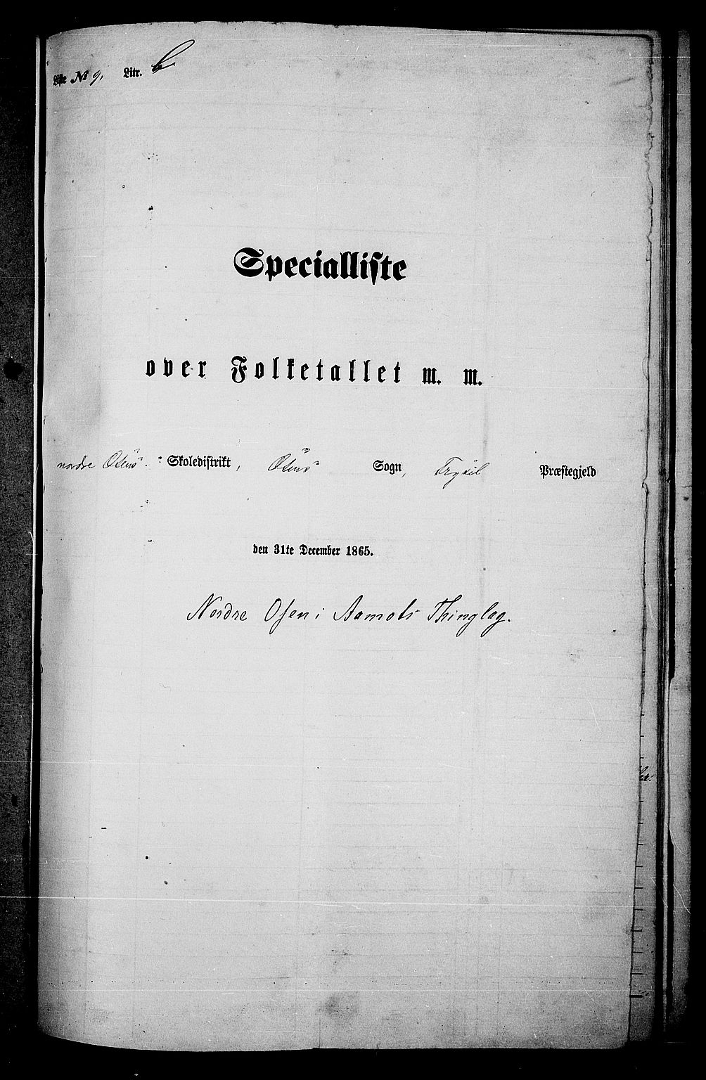 RA, 1865 census for Trysil, 1865, p. 152