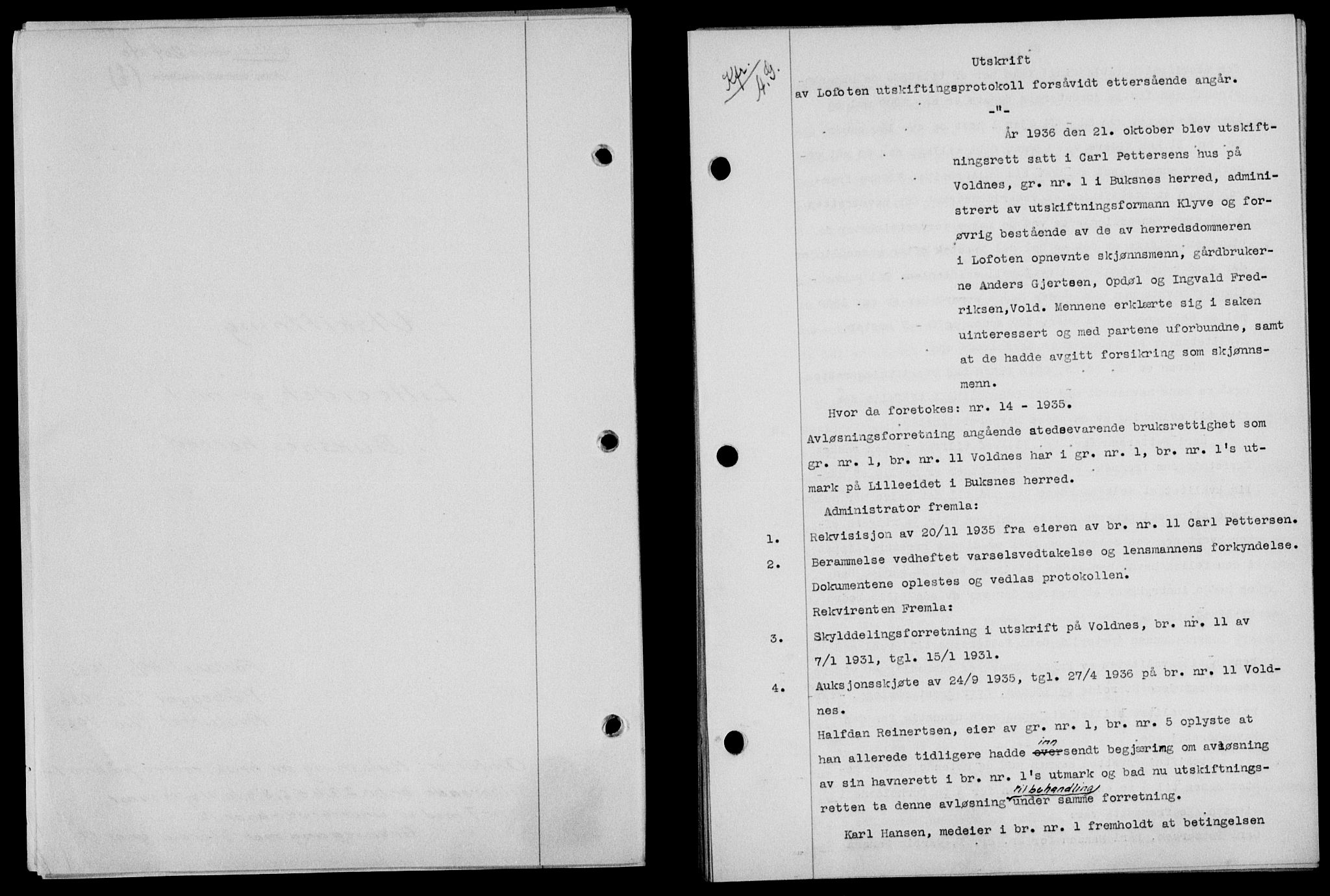 Lofoten sorenskriveri, SAT/A-0017/1/2/2C/L0007a: Mortgage book no. 7a, 1939-1940, Diary no: : 204/1940