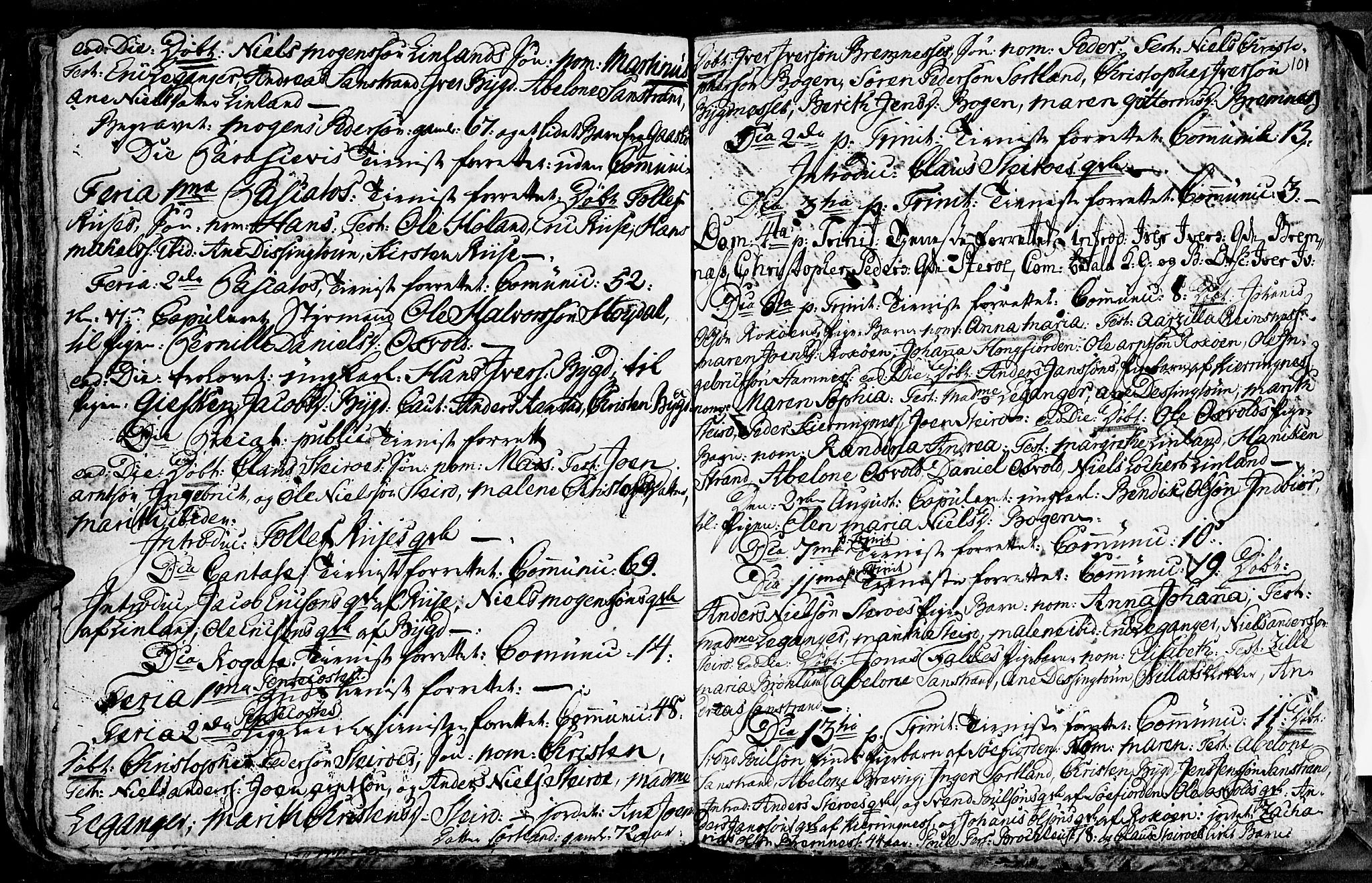 Ministerialprotokoller, klokkerbøker og fødselsregistre - Nordland, SAT/A-1459/895/L1366: Parish register (official) no. 895A01, 1730-1794, p. 101