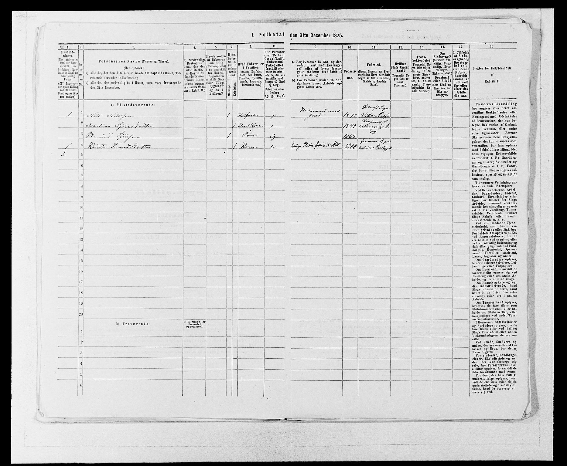 SAB, 1875 census for 1230P Ullensvang, 1875, p. 1222